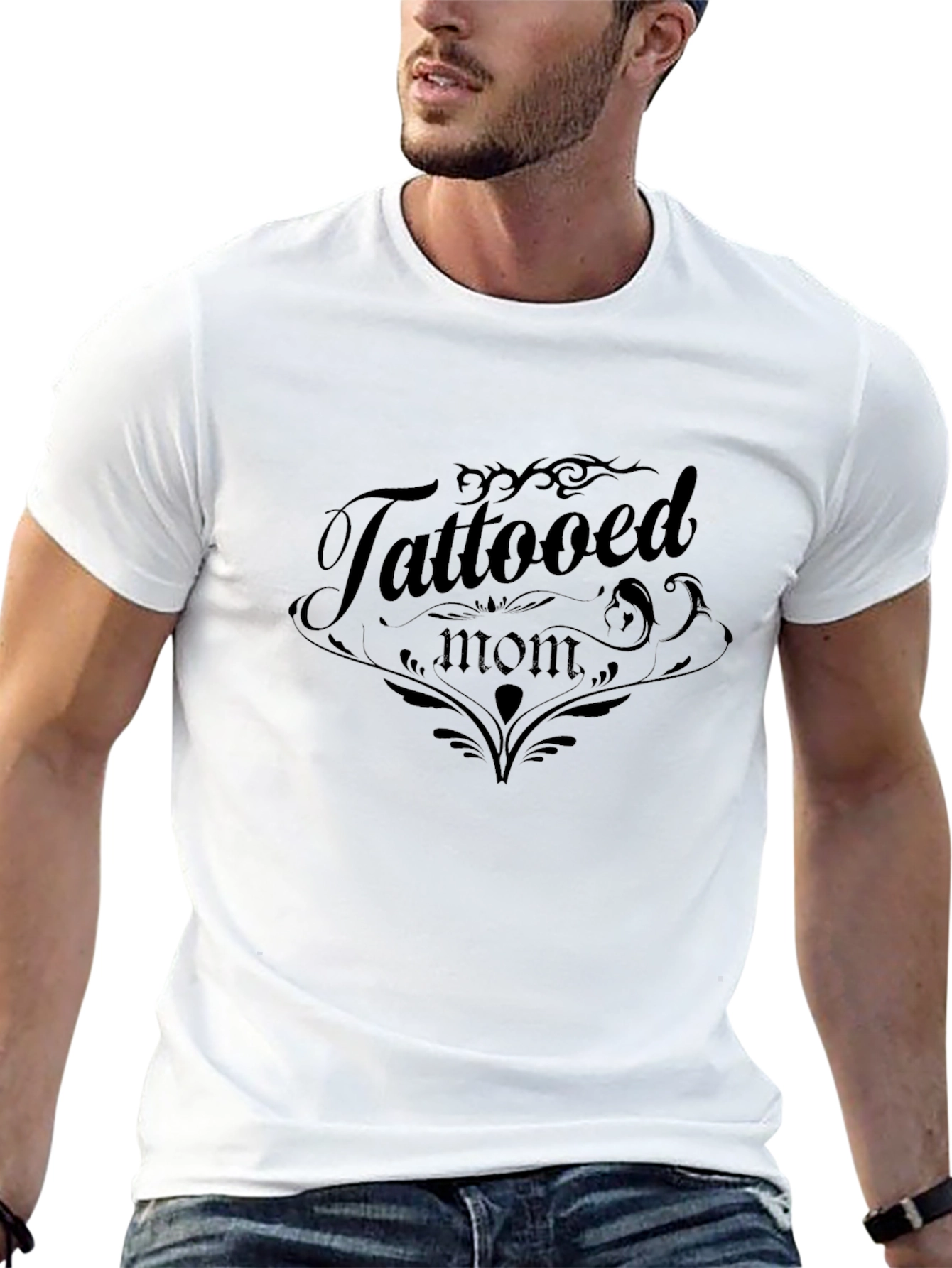 Tattooed Mom Graphic T-Shirt - Black
