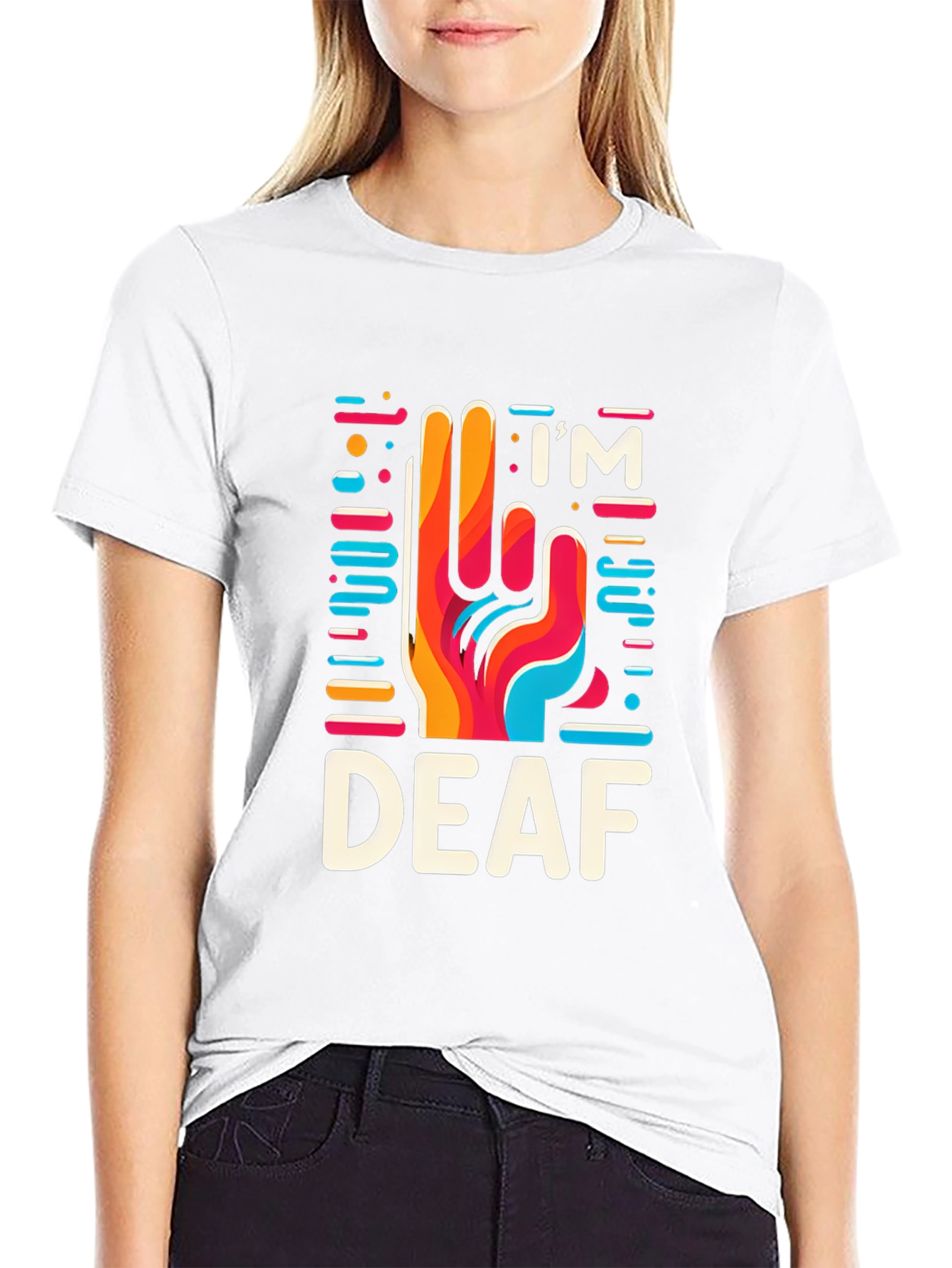Im Deaf T-Shirt - Sign Language Graphic Tee
