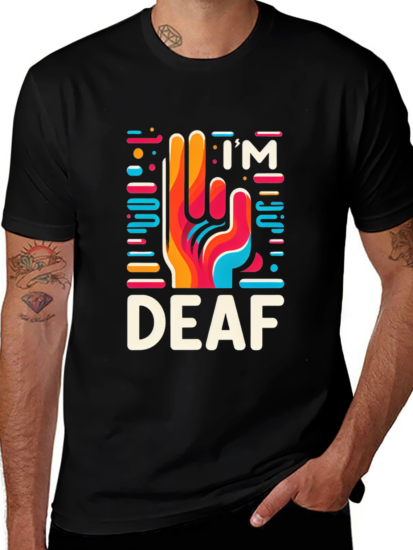 Im Deaf T-Shirt - Sign Language Graphic Tee