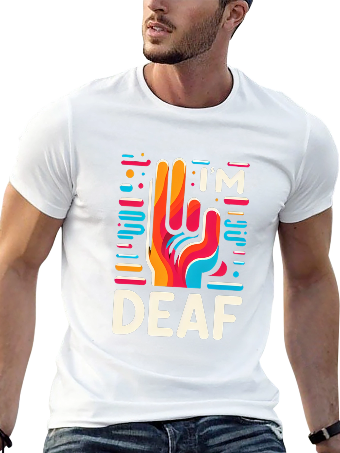 Im Deaf T-Shirt - Sign Language Graphic Tee