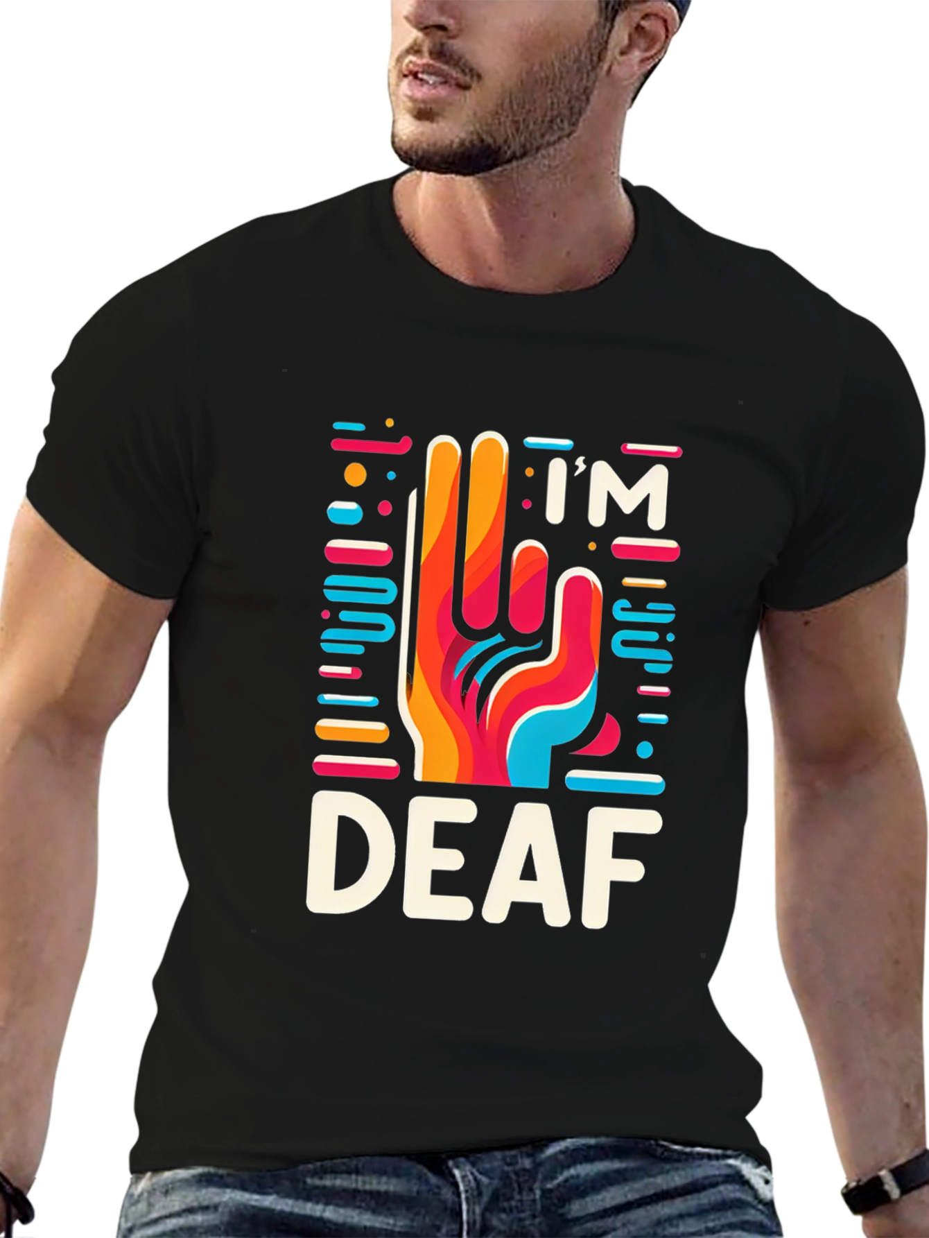 Im Deaf T-Shirt - Sign Language Graphic Tee