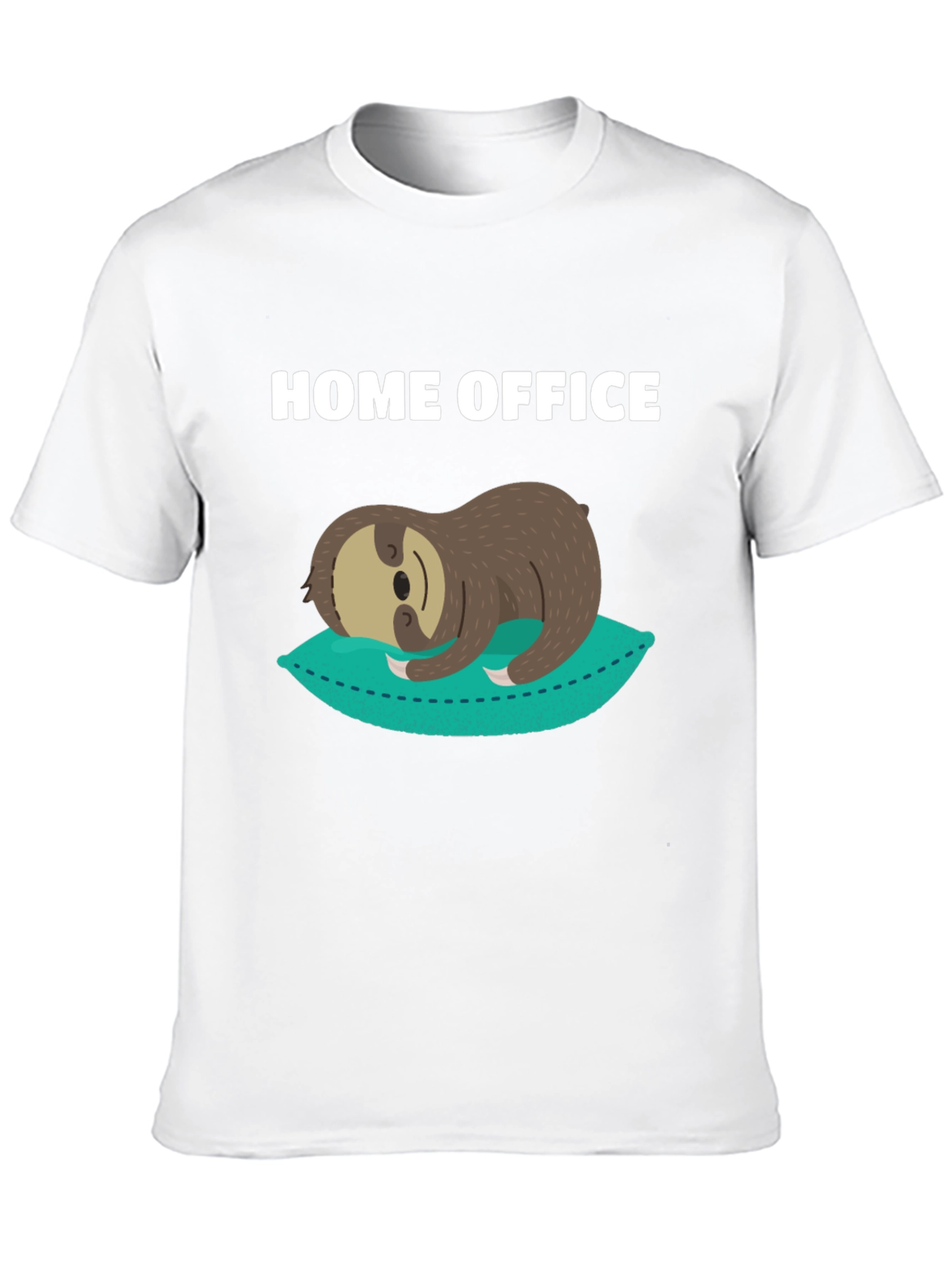 Home Office Sloth Graphic T-Shirt - Relaxed Fit