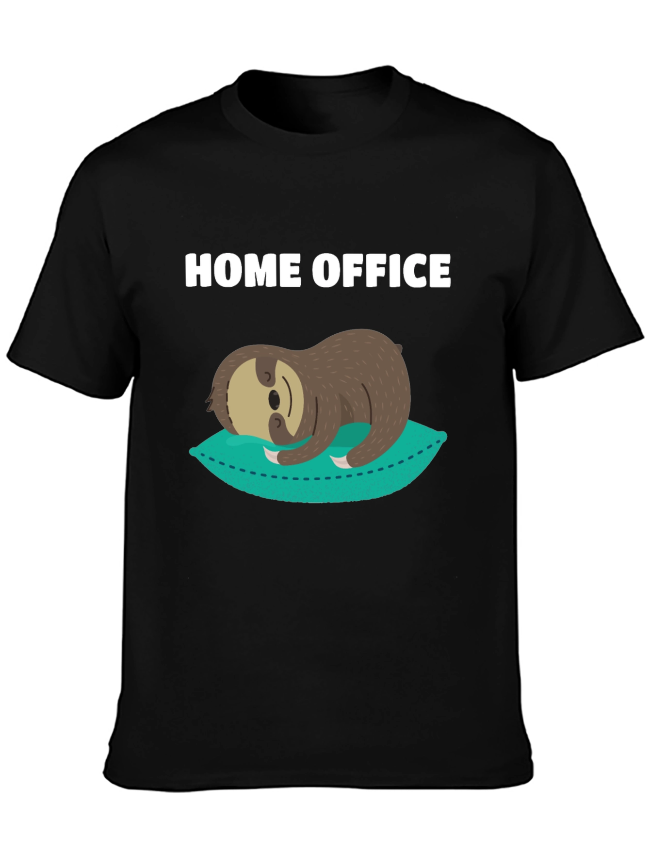 Home Office Sloth Graphic T-Shirt - Relaxed Fit