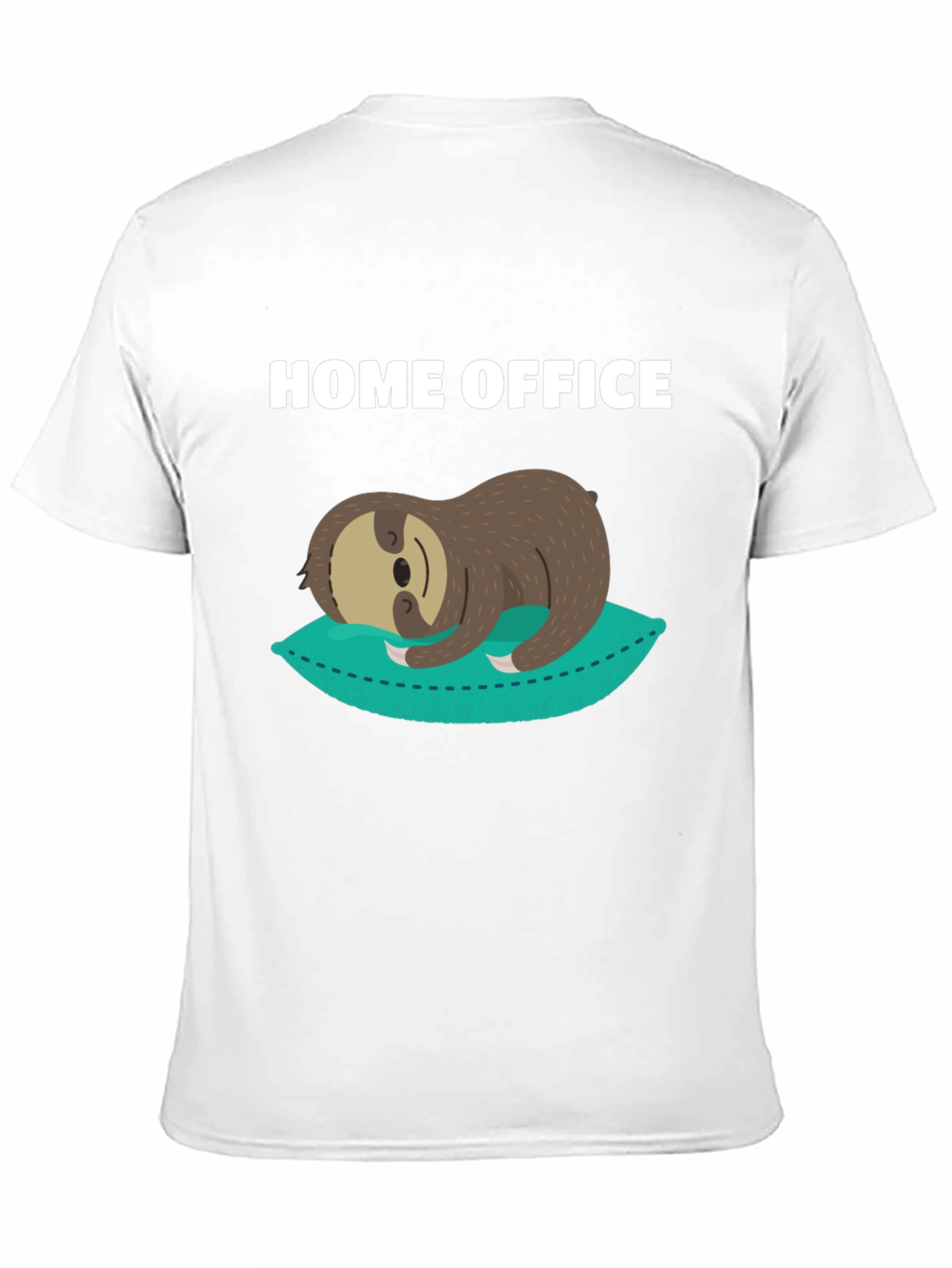 Home Office Sloth Graphic T-Shirt - Relaxed Fit