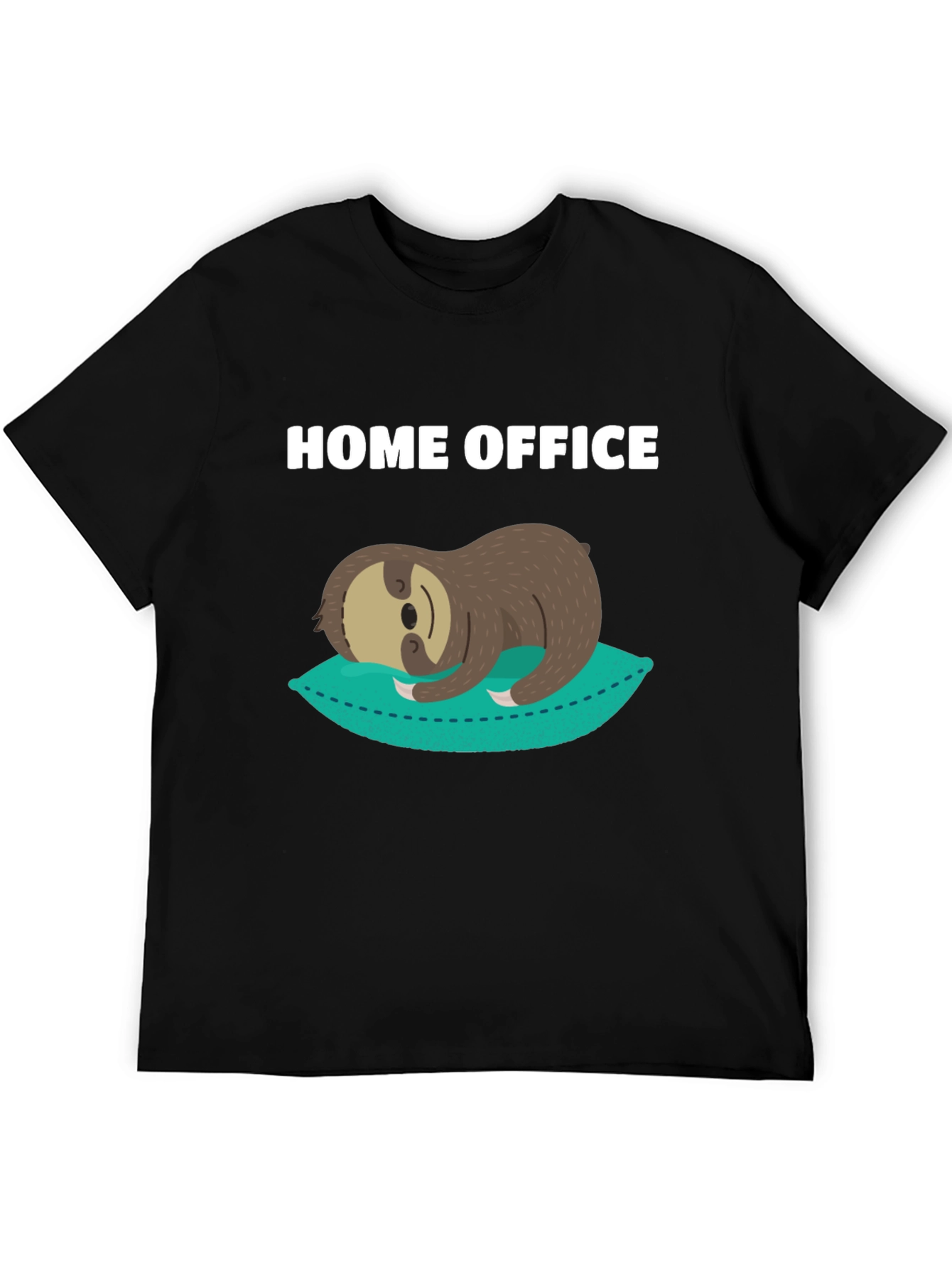 Home Office Sloth Graphic T-Shirt - Relaxed Fit