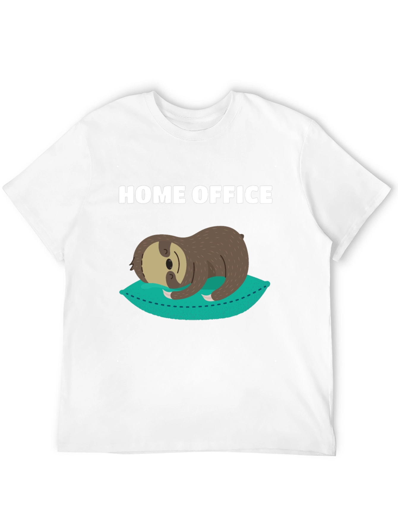 Home Office Sloth Graphic T-Shirt - Relaxed Fit