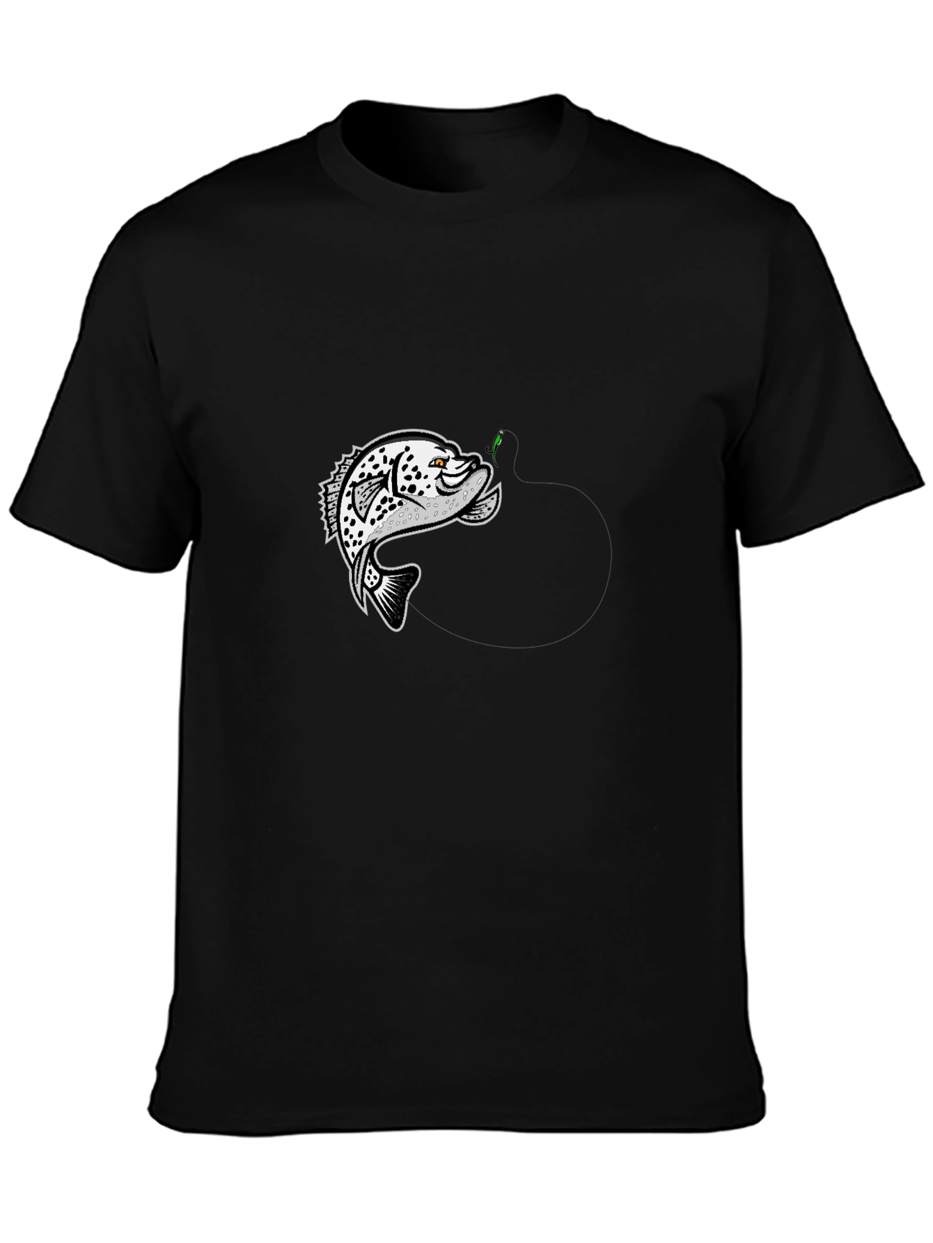 Fish Graphic Black T-Shirt - Anglers Style