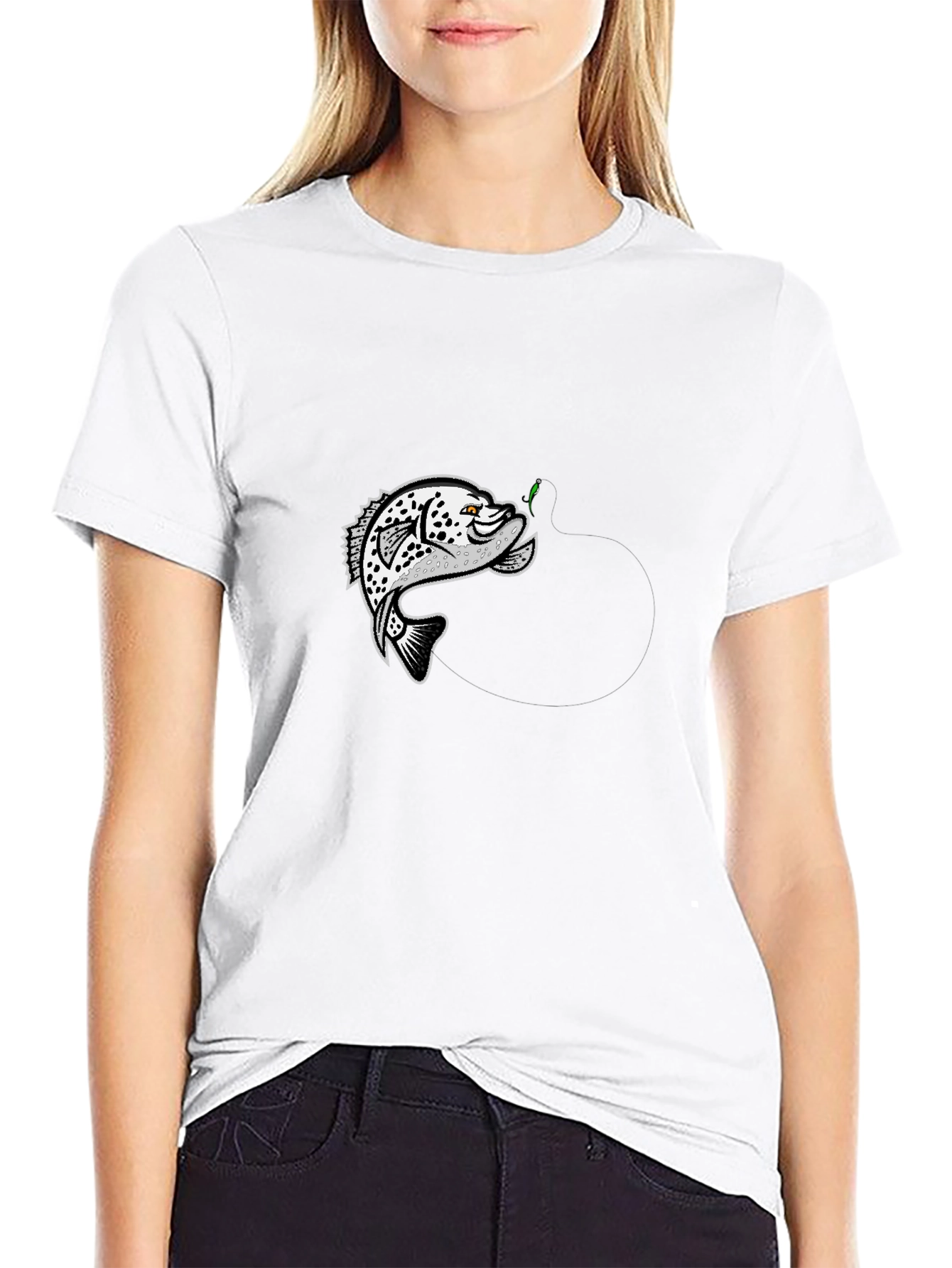 Fish Graphic Black T-Shirt - Anglers Style