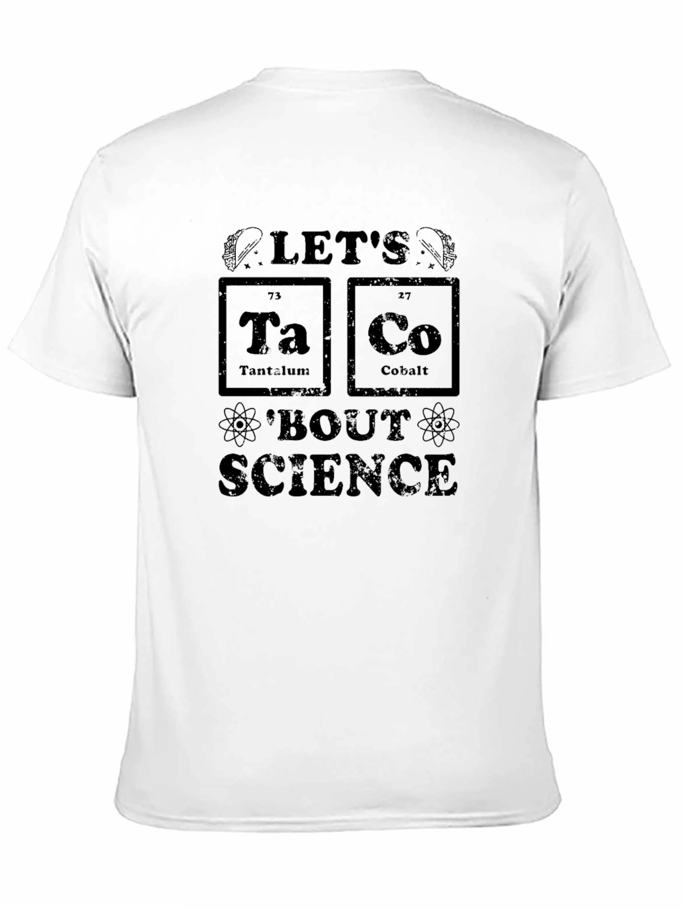Lets Taco Bout Science Mens Black T-Shirt