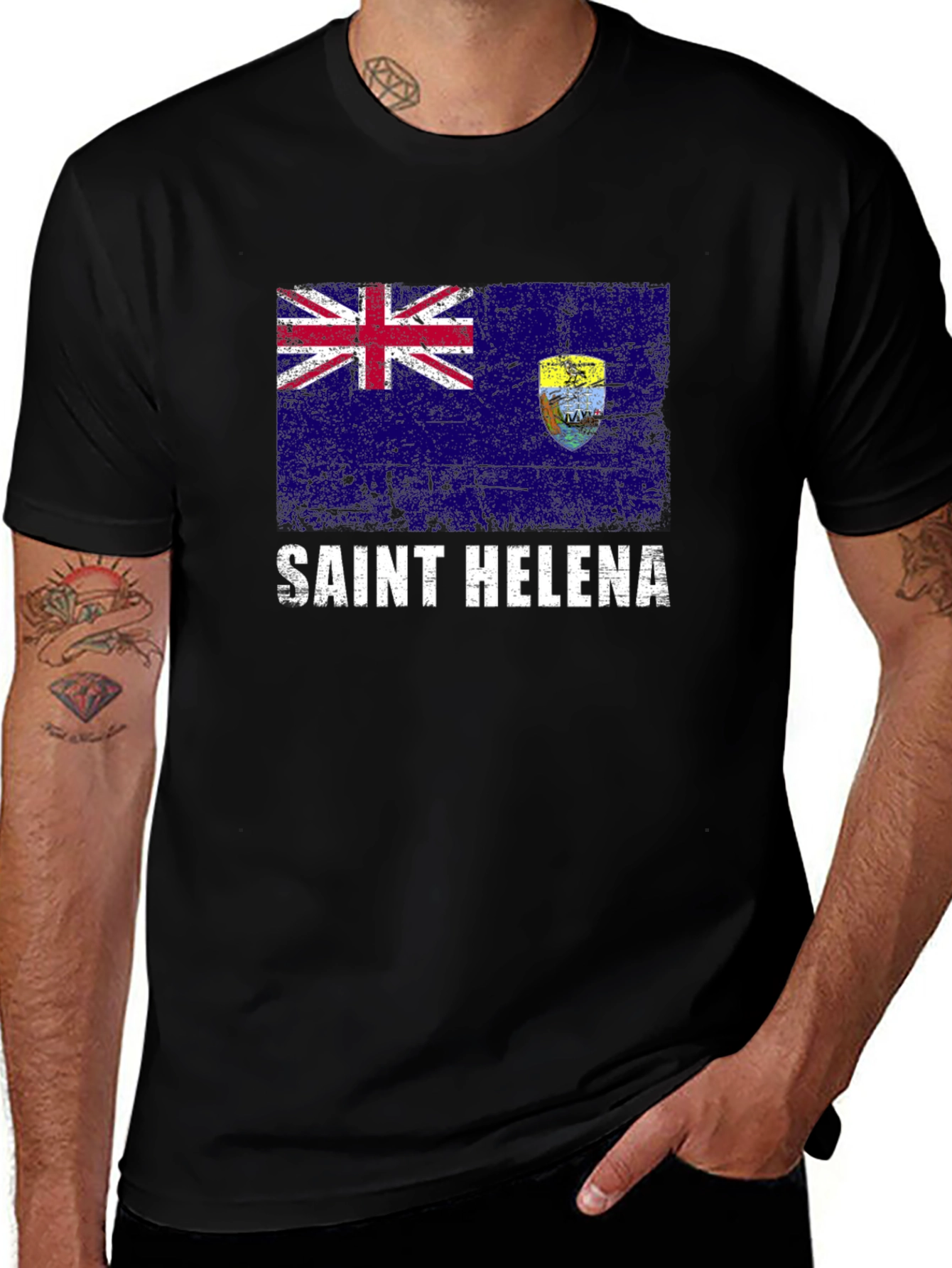 Saint Helena Flag Graphic T-Shirt