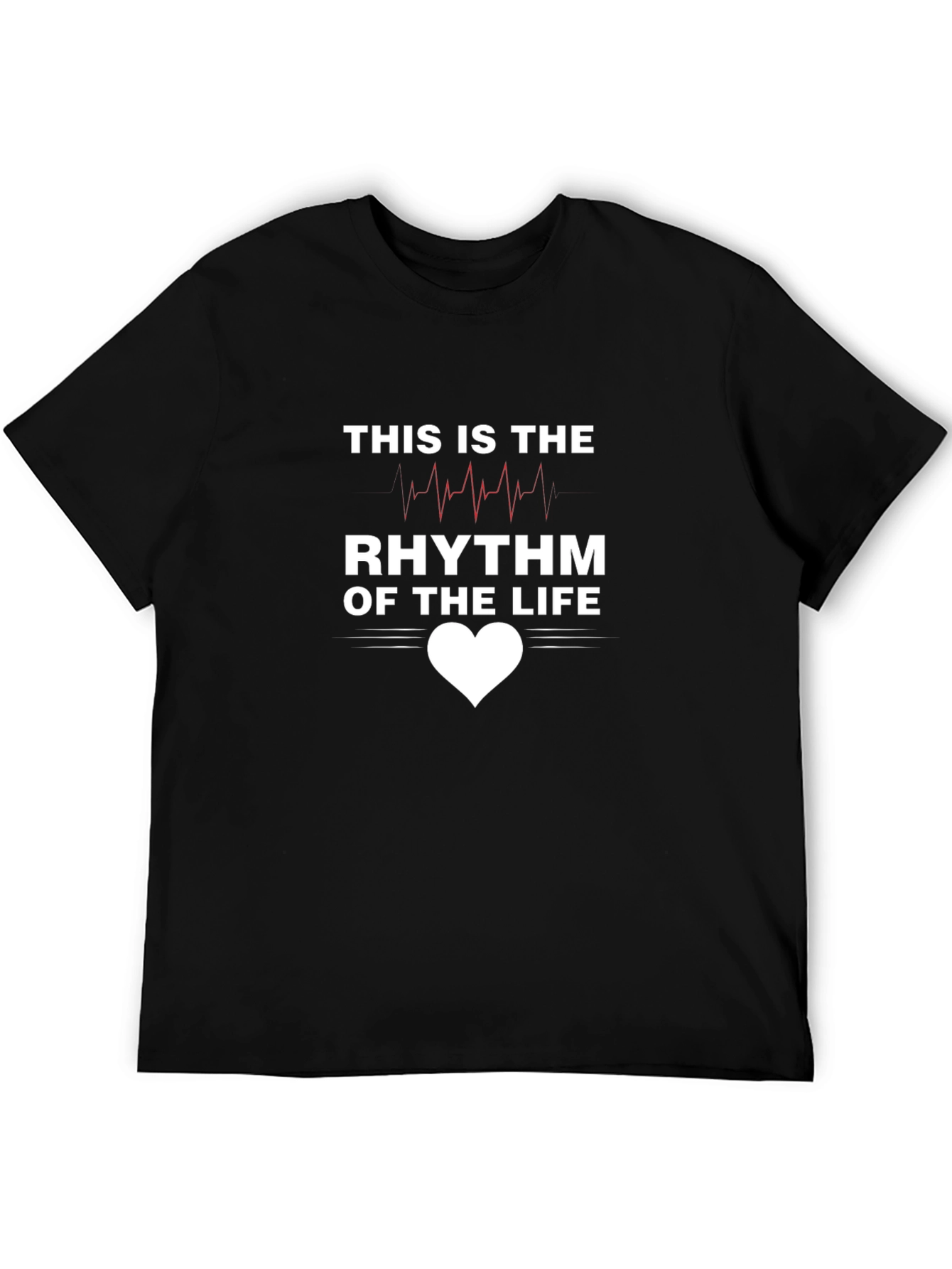 Rhythm of Life Graphic Tee - Stylish Cotton T-Shirt