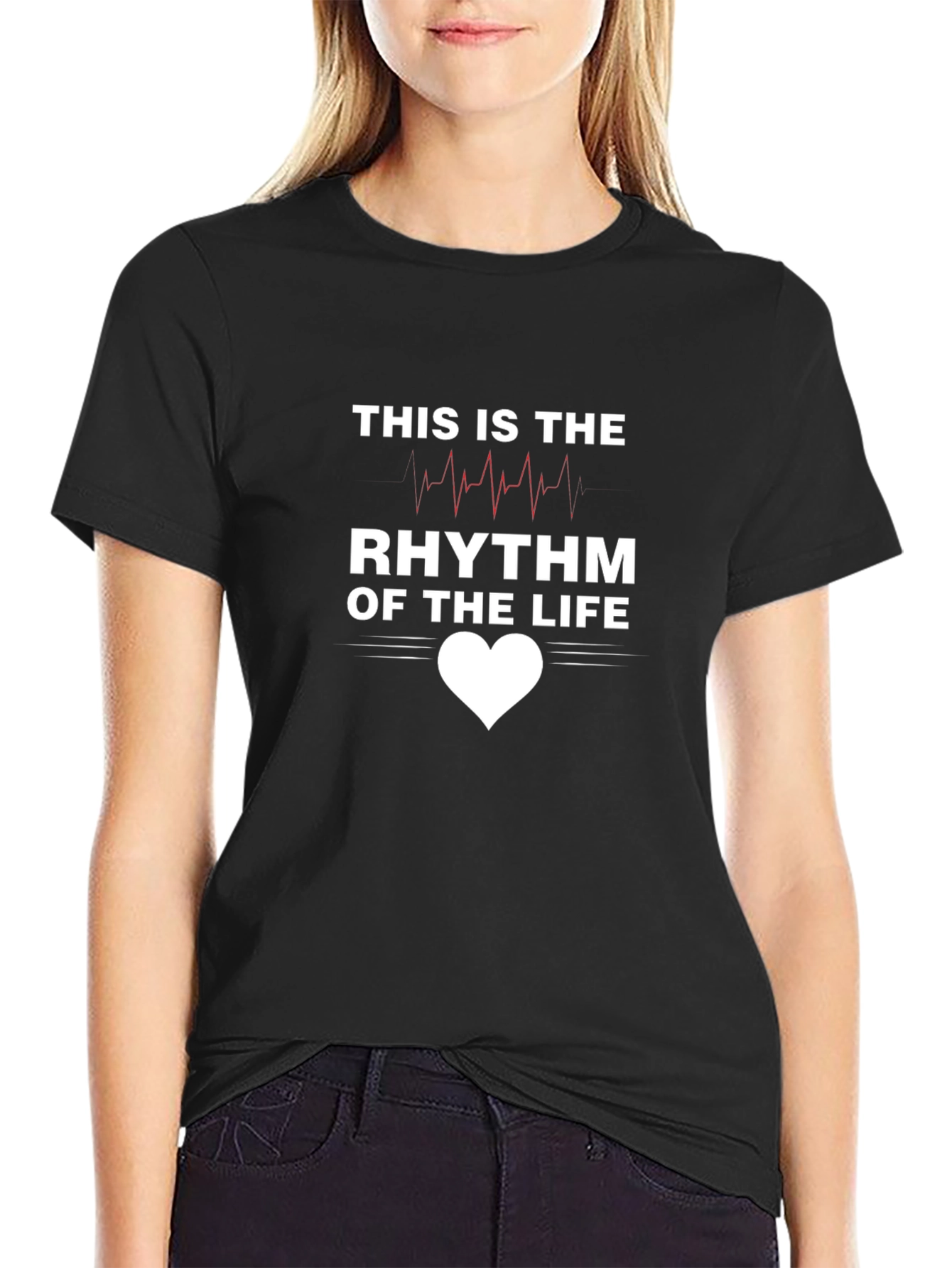 Rhythm of Life Graphic Tee - Stylish Cotton T-Shirt
