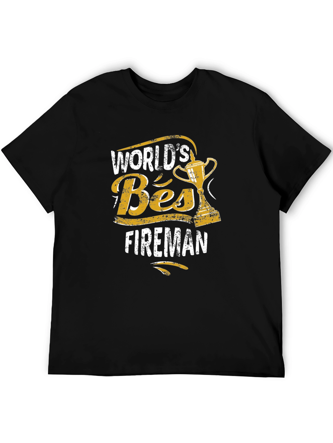 Worlds Best Fireman Graphic T-Shirt