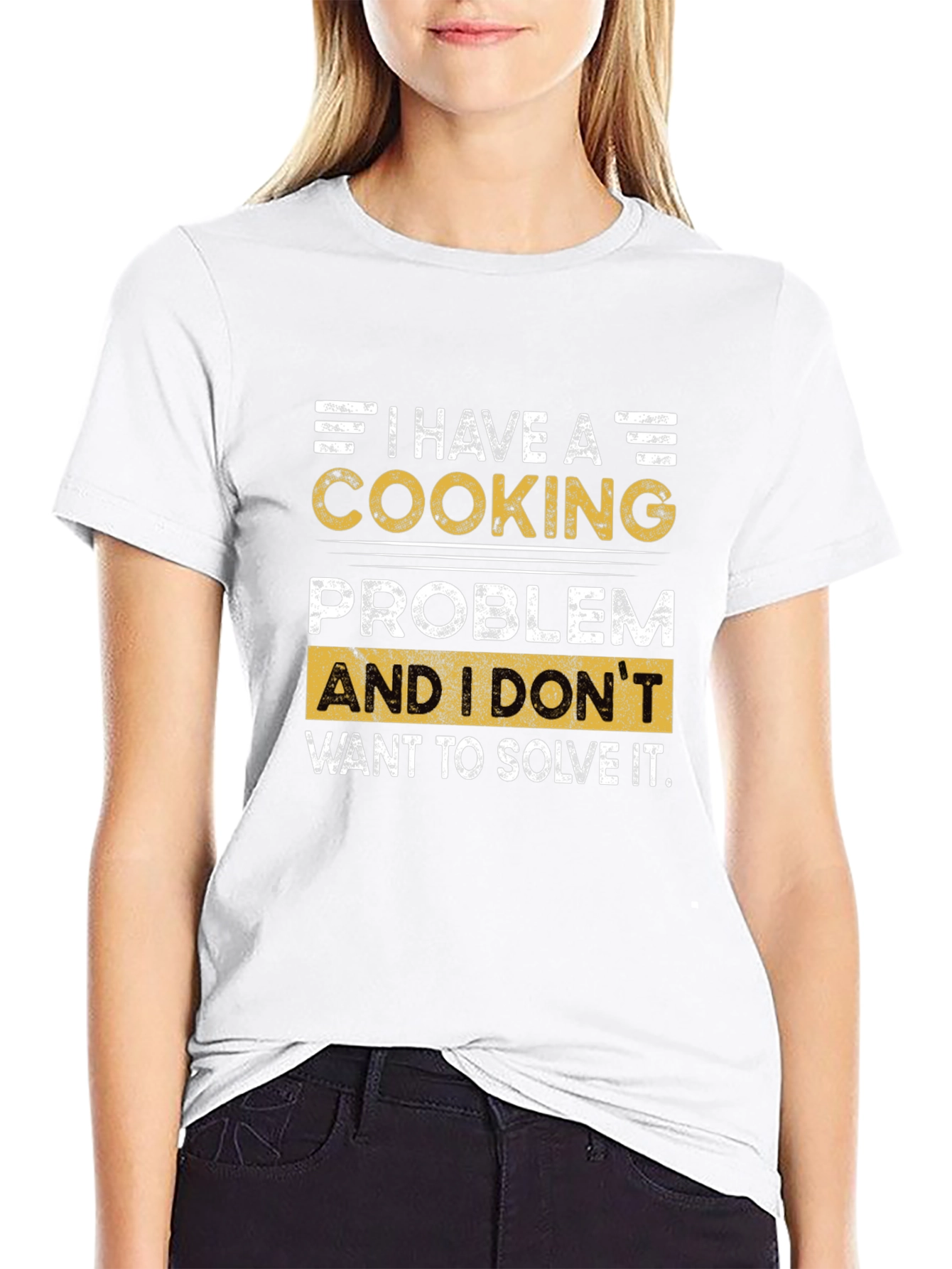 Cooking Problem Graphic T-Shirt - Funny Chef Tee