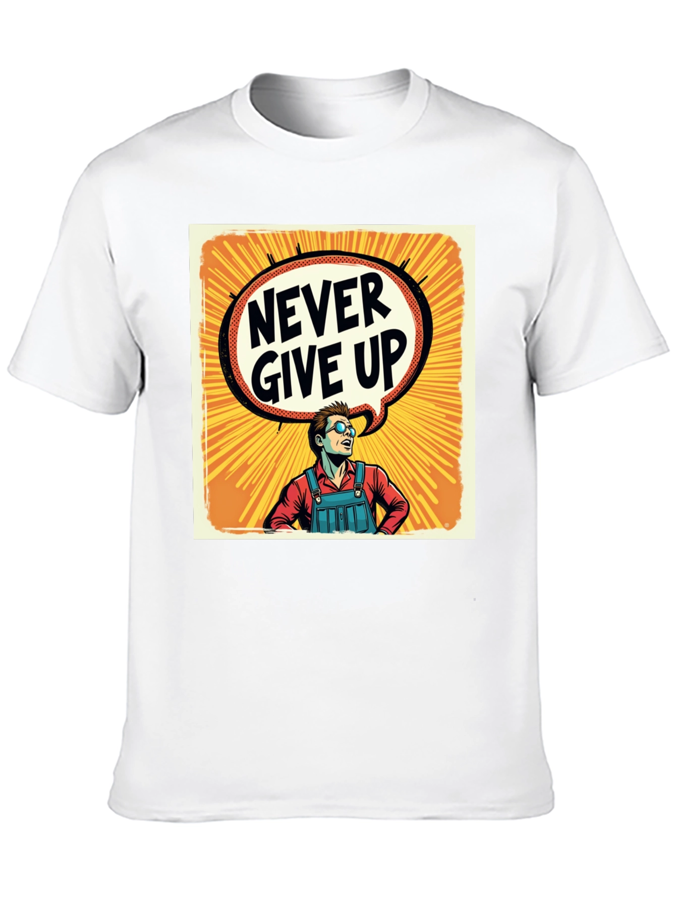 Never Give Up T-Shirt - Motivational Graphic Tee