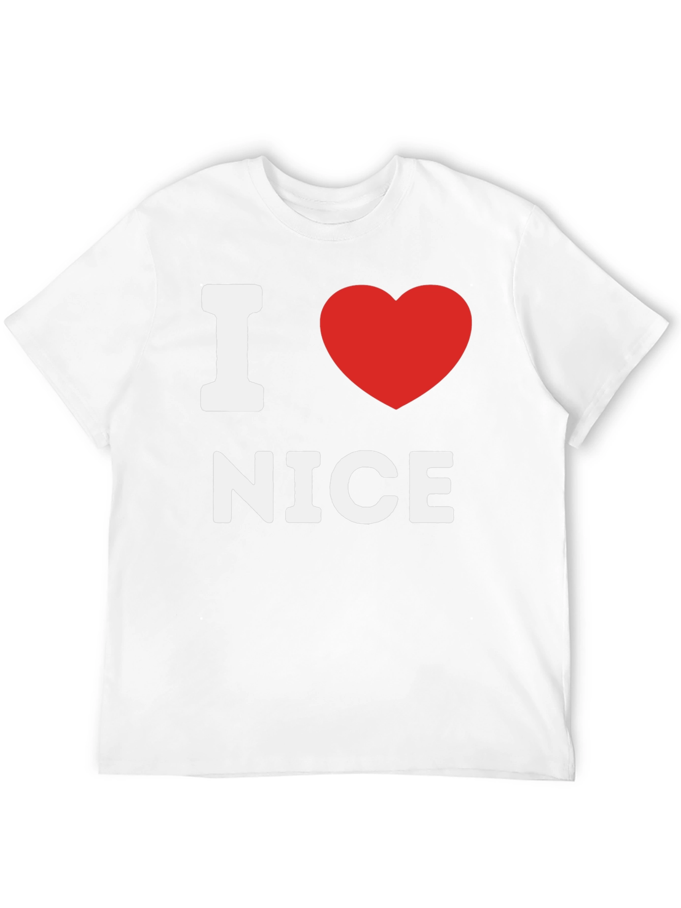 I Heart Nice Black T-Shirt - Express Your Love!