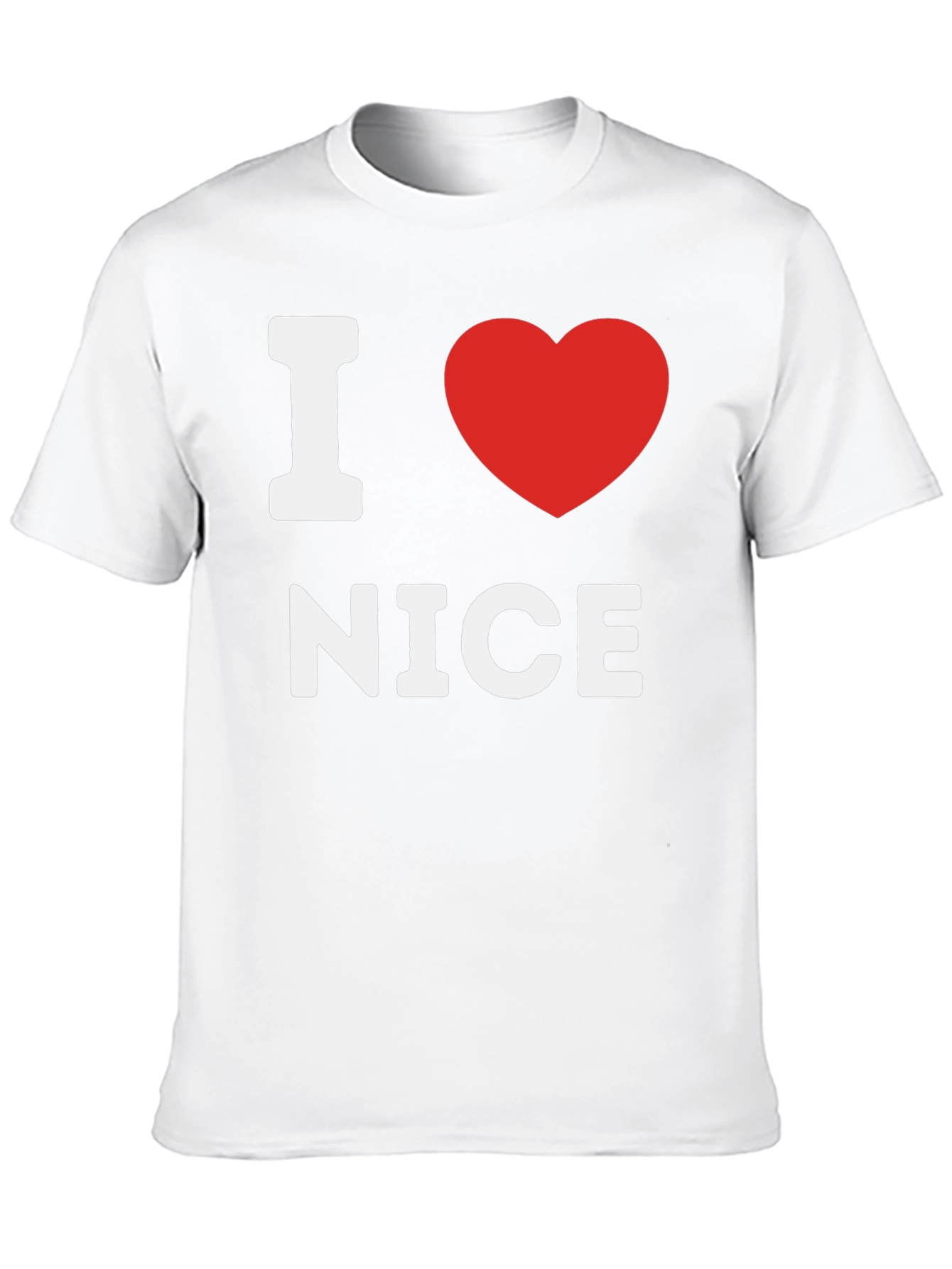 I Heart Nice Black T-Shirt - Express Your Love!