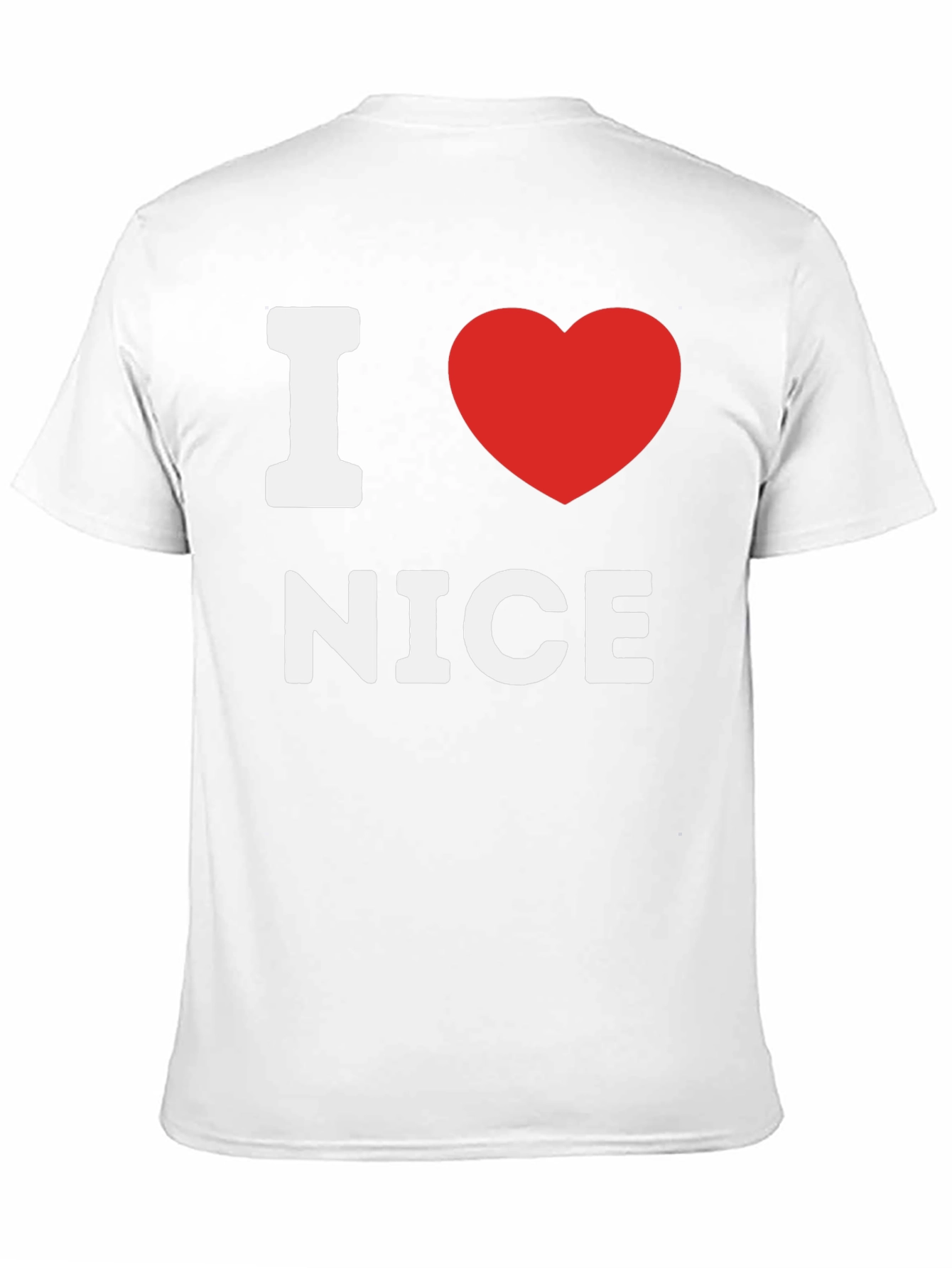 I Heart Nice Black T-Shirt - Express Your Love!