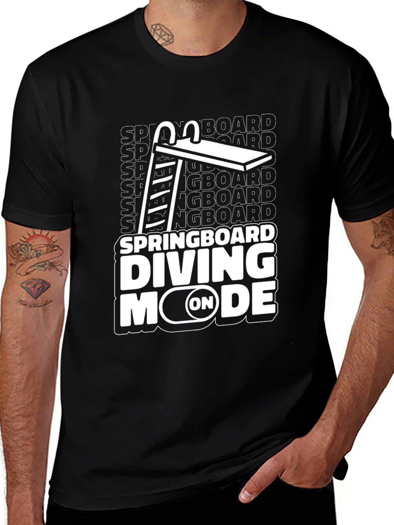 Springboard Diving Mode On T-Shirt