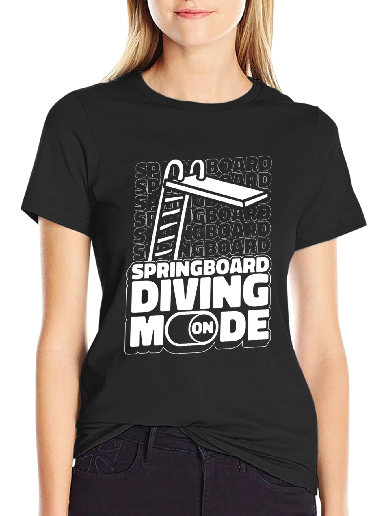 Springboard Diving Mode On T-Shirt