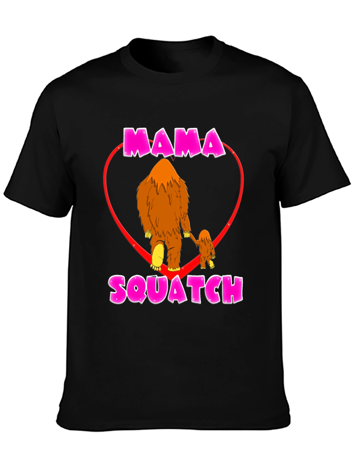 Mama Squatch T-Shirt - Bigfoot Love Tee
