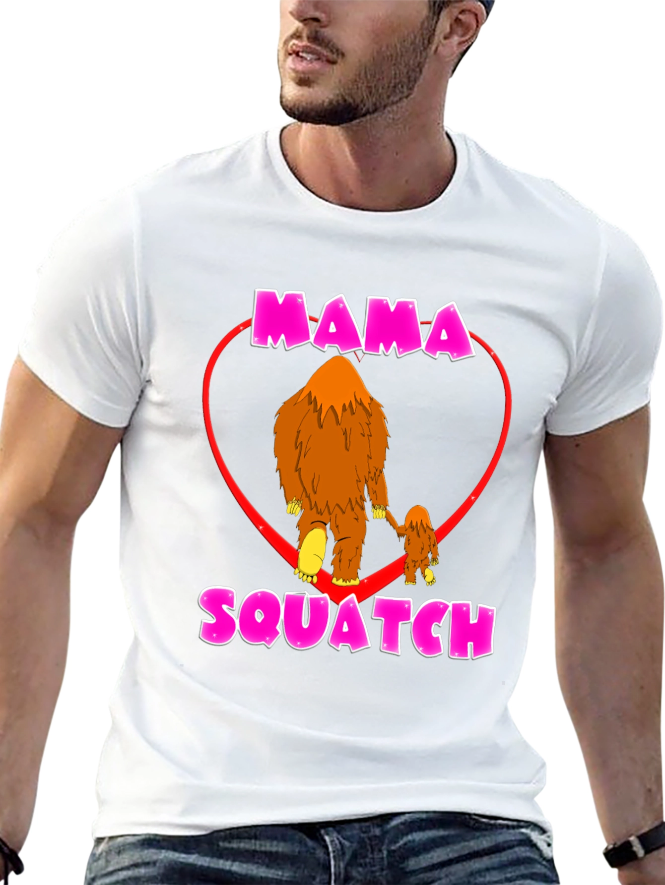 Mama Squatch T-Shirt - Bigfoot Love Tee