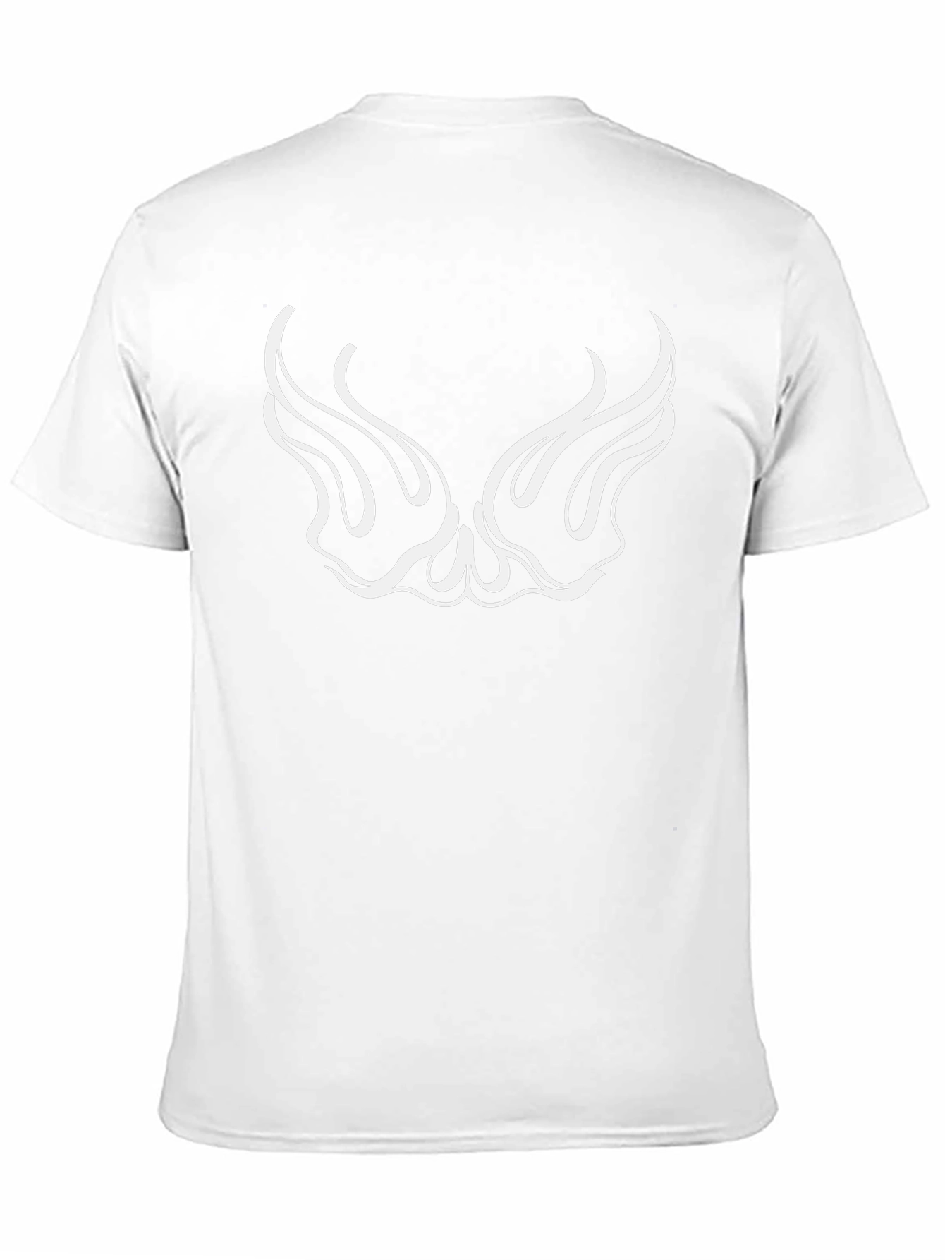 Black Graphic Tee - Winged Design