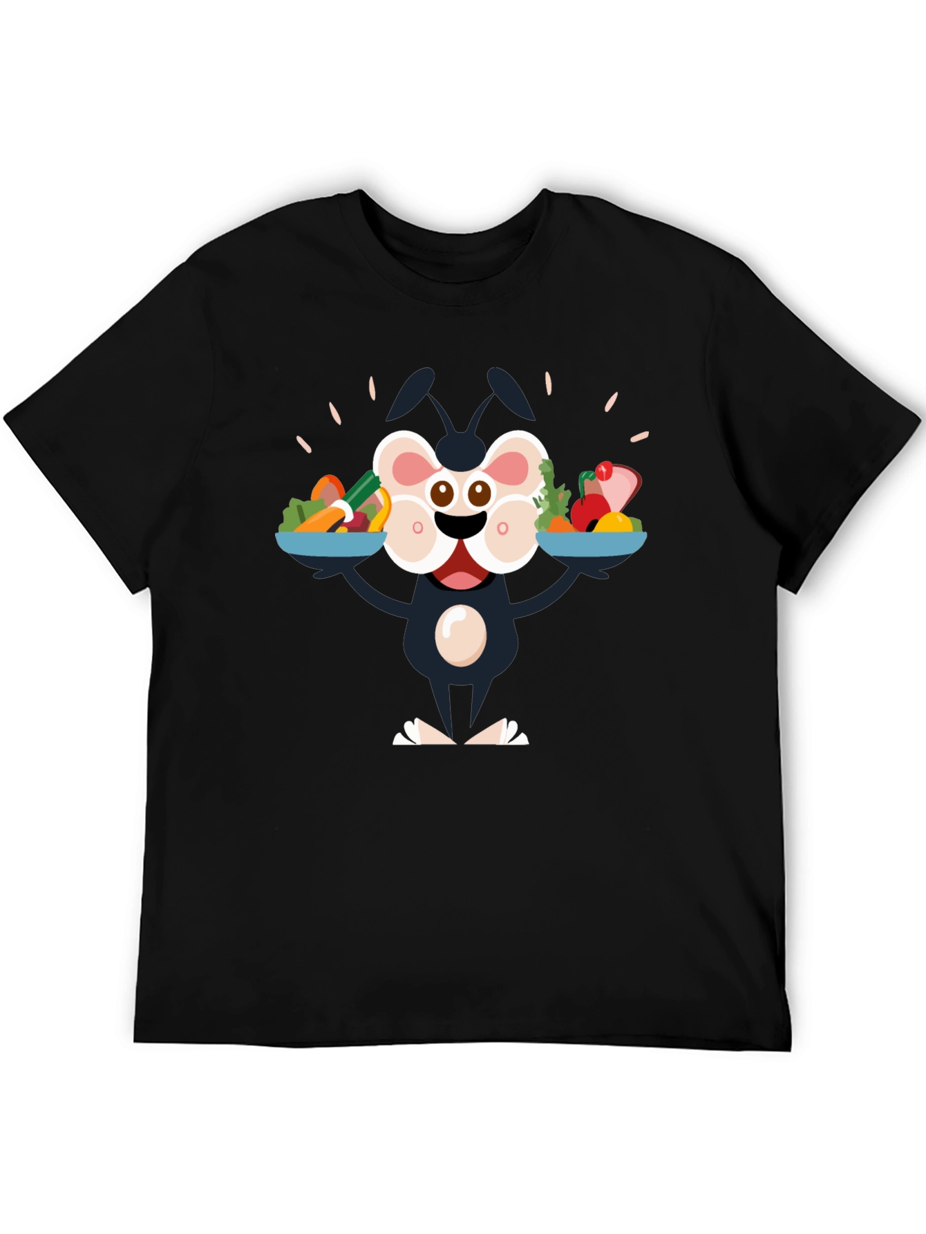 Cartoon Character Vegan Graphic Tee