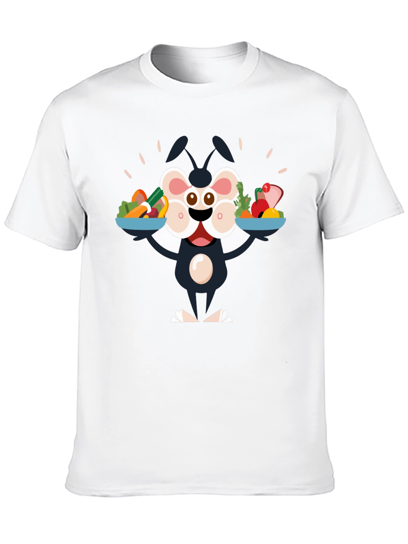 Cartoon Character Vegan Graphic Tee