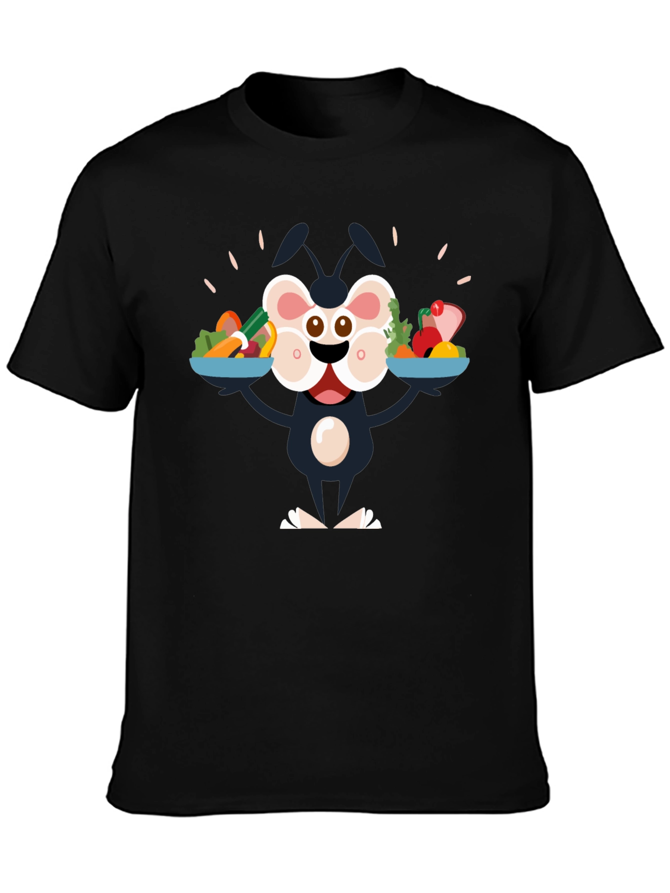 Cartoon Character Vegan Graphic Tee