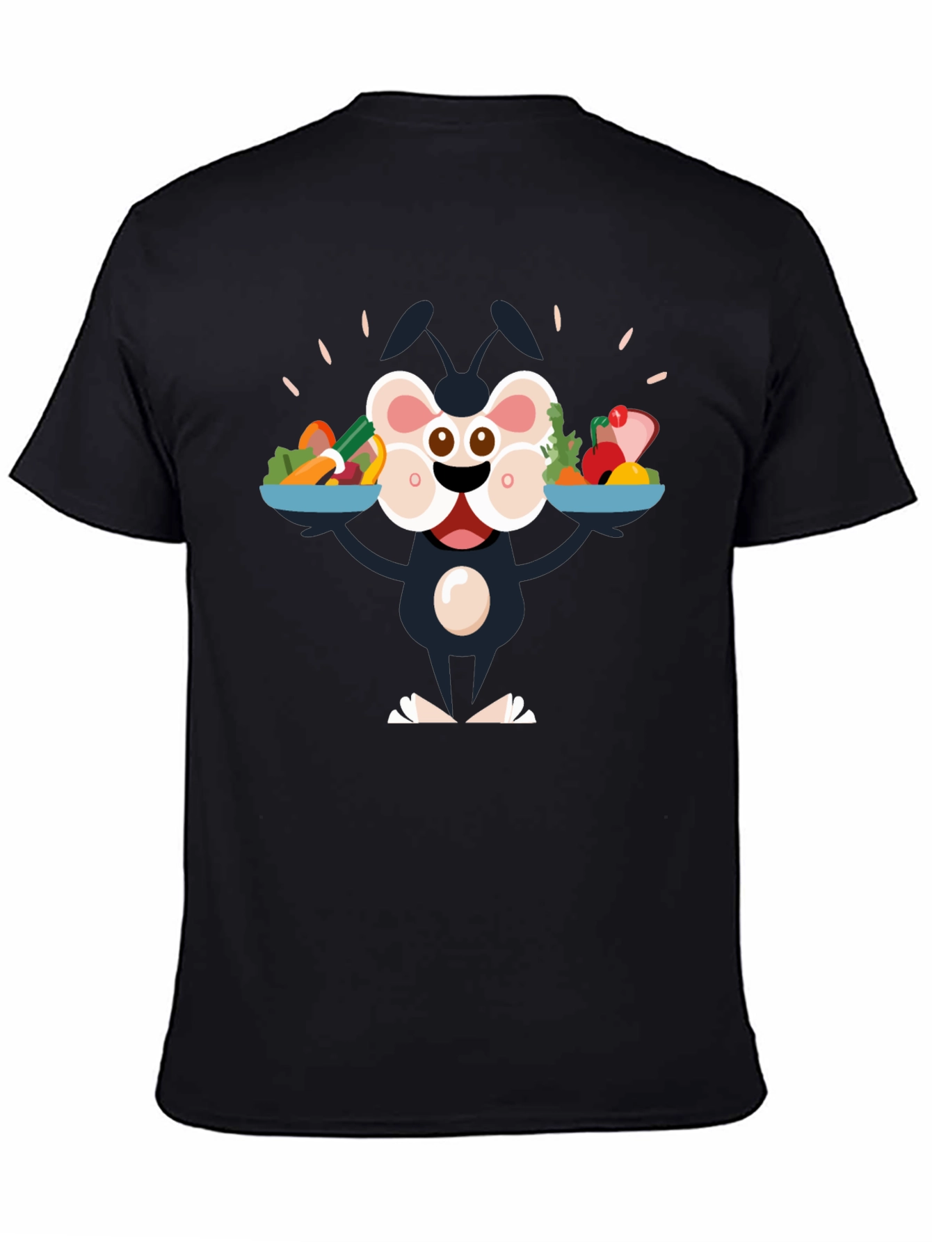 Cartoon Character Vegan Graphic Tee