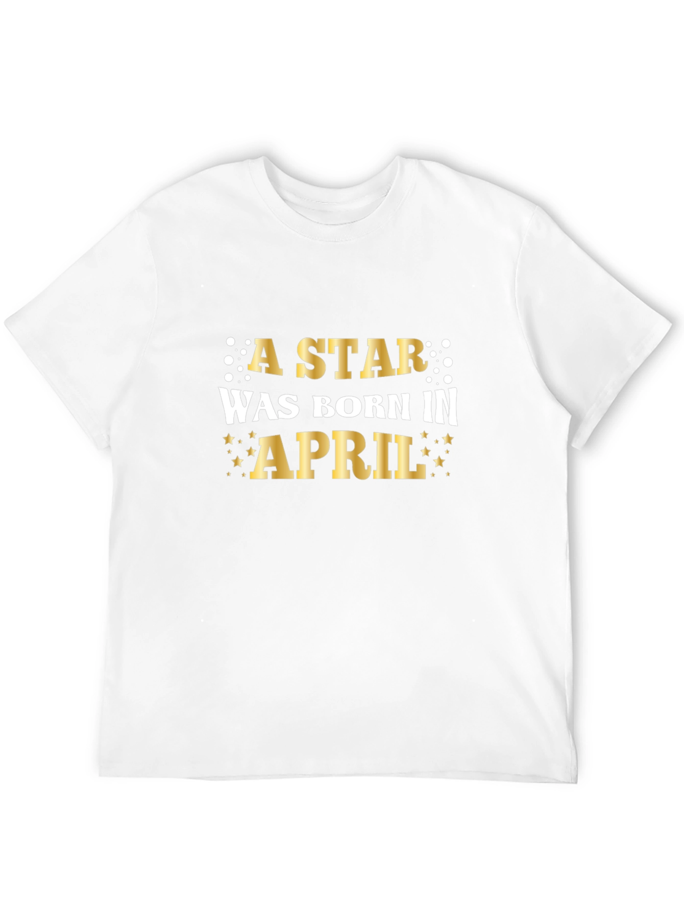 A Star Was Born in April Black T-Shirt