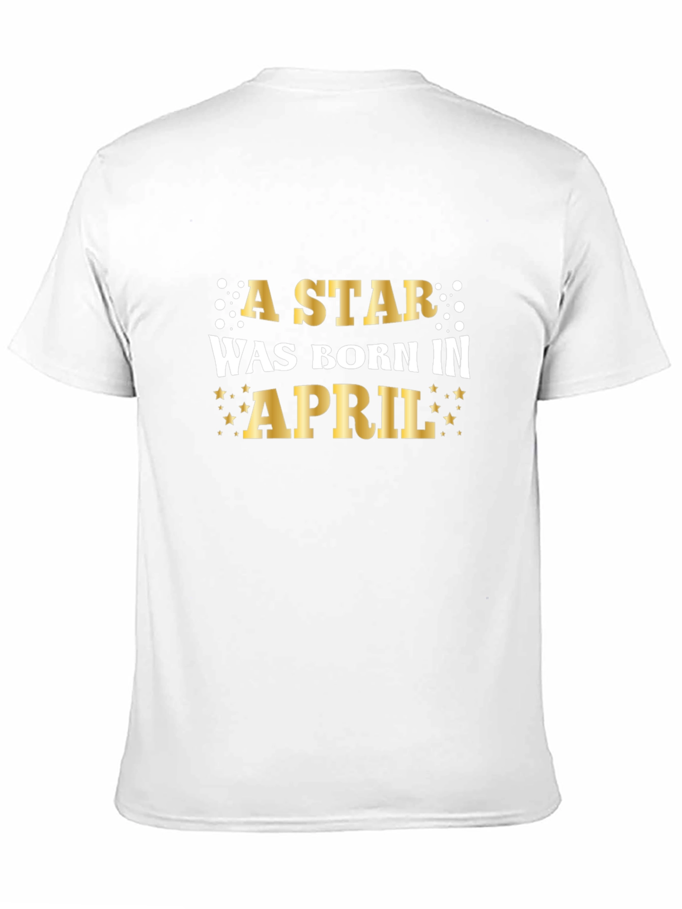 A Star Was Born in April Black T-Shirt