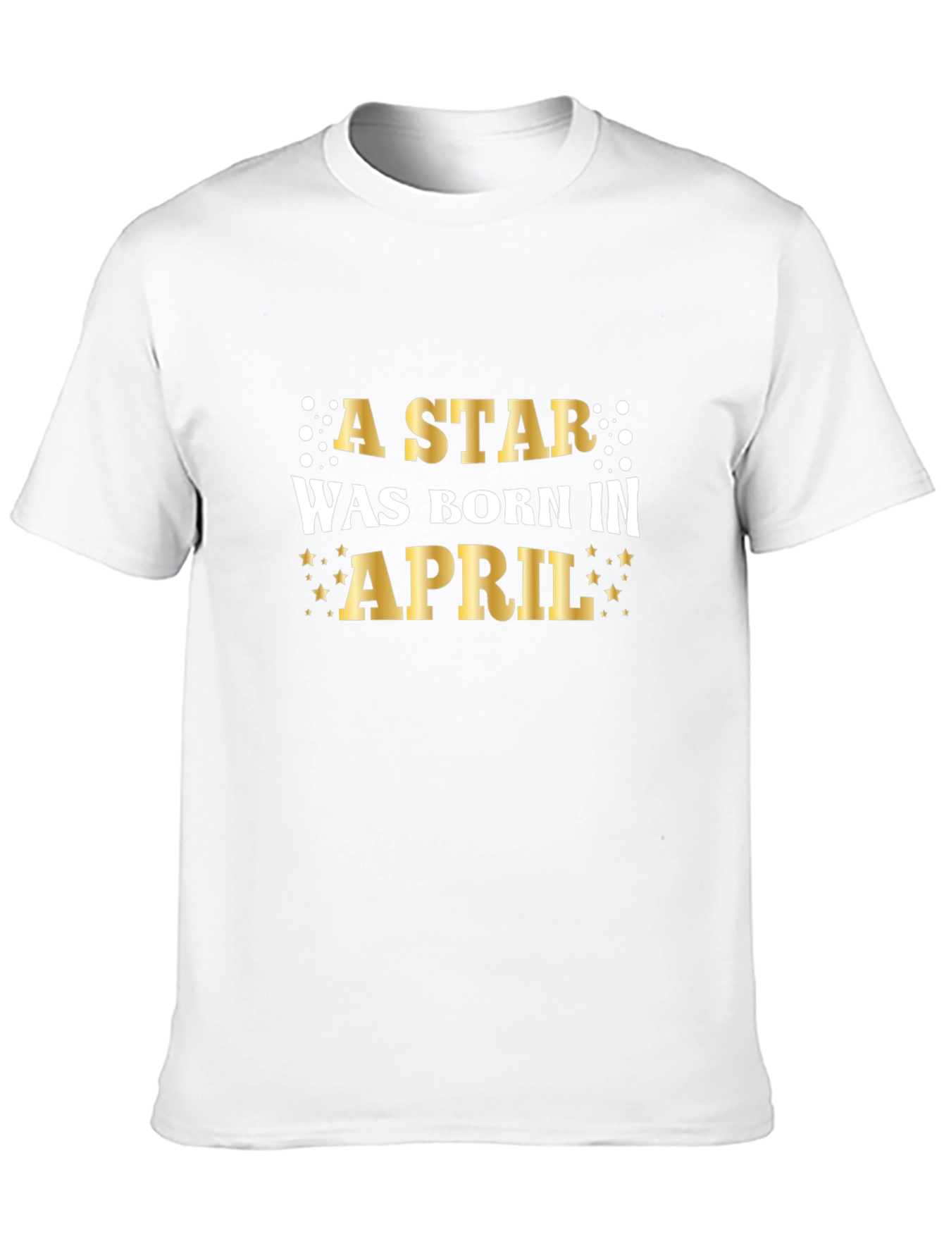 A Star Was Born in April Black T-Shirt