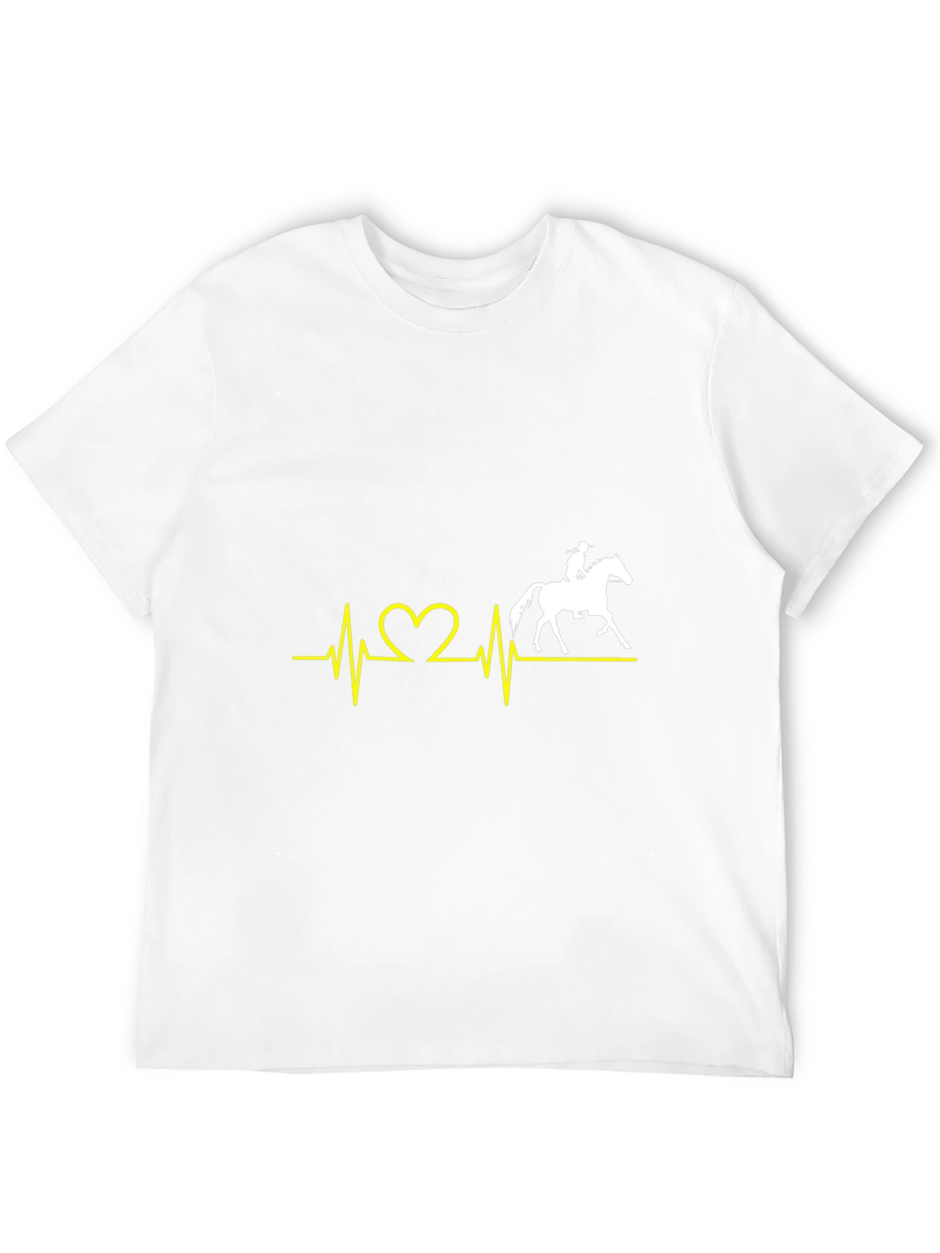 Horse Heartbeat T-Shirt - Equestrian Lover Tee