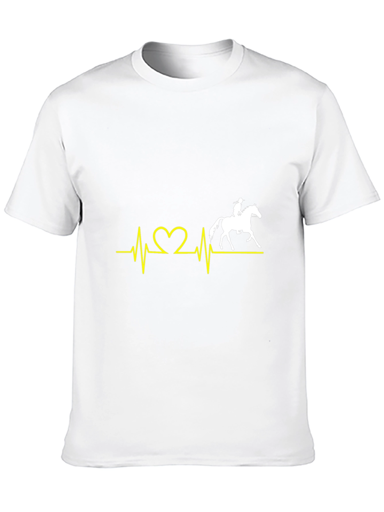 Horse Heartbeat T-Shirt - Equestrian Lover Tee
