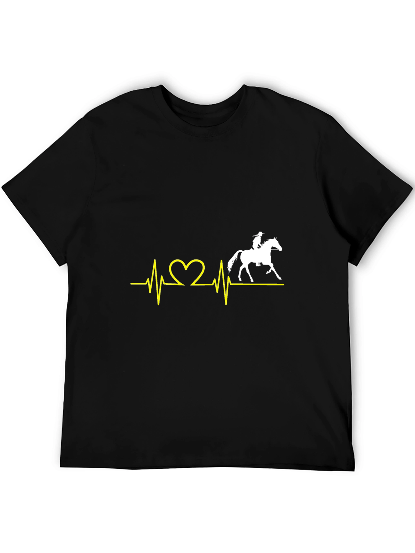 Horse Heartbeat T-Shirt - Equestrian Lover Tee