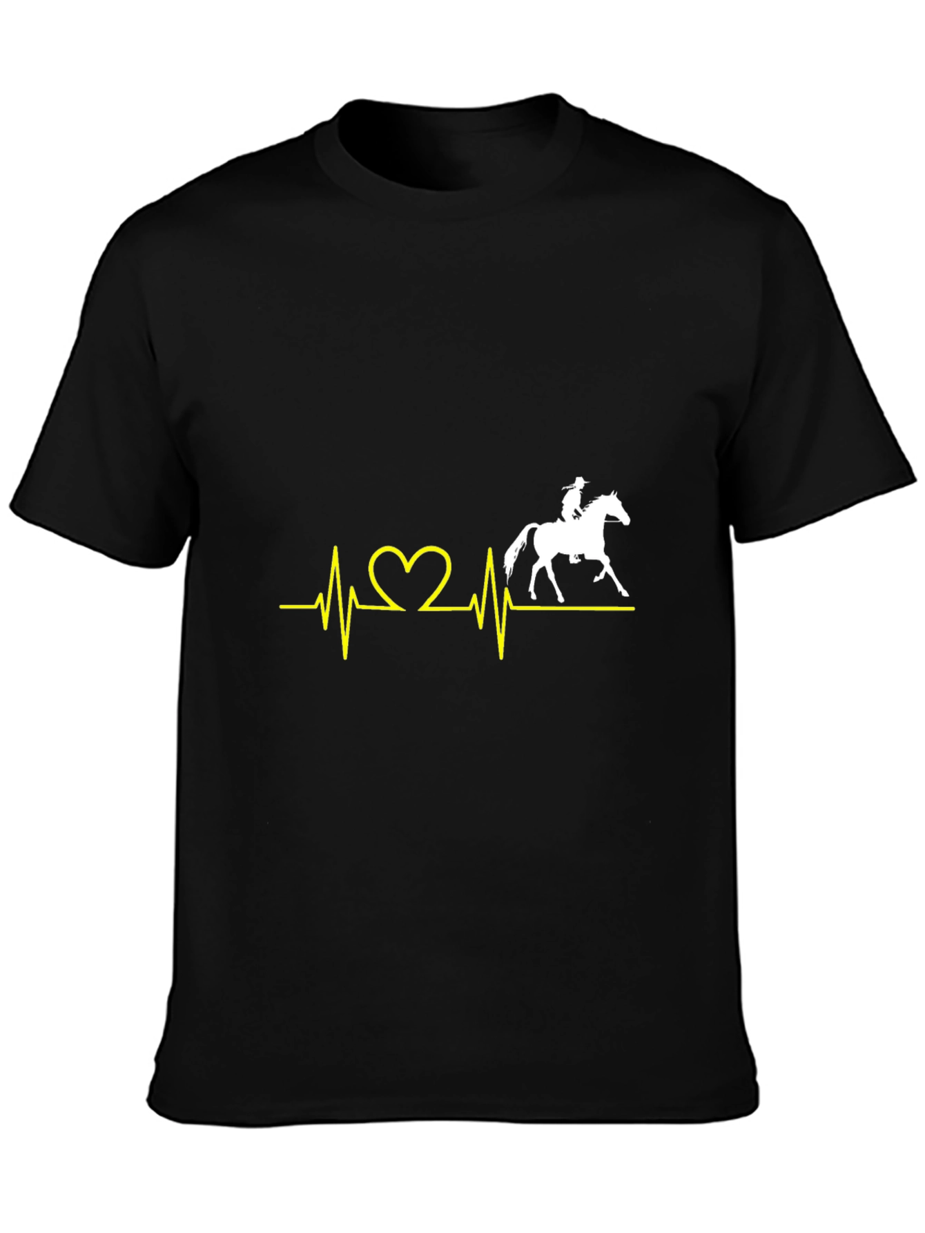 Horse Heartbeat T-Shirt - Equestrian Lover Tee