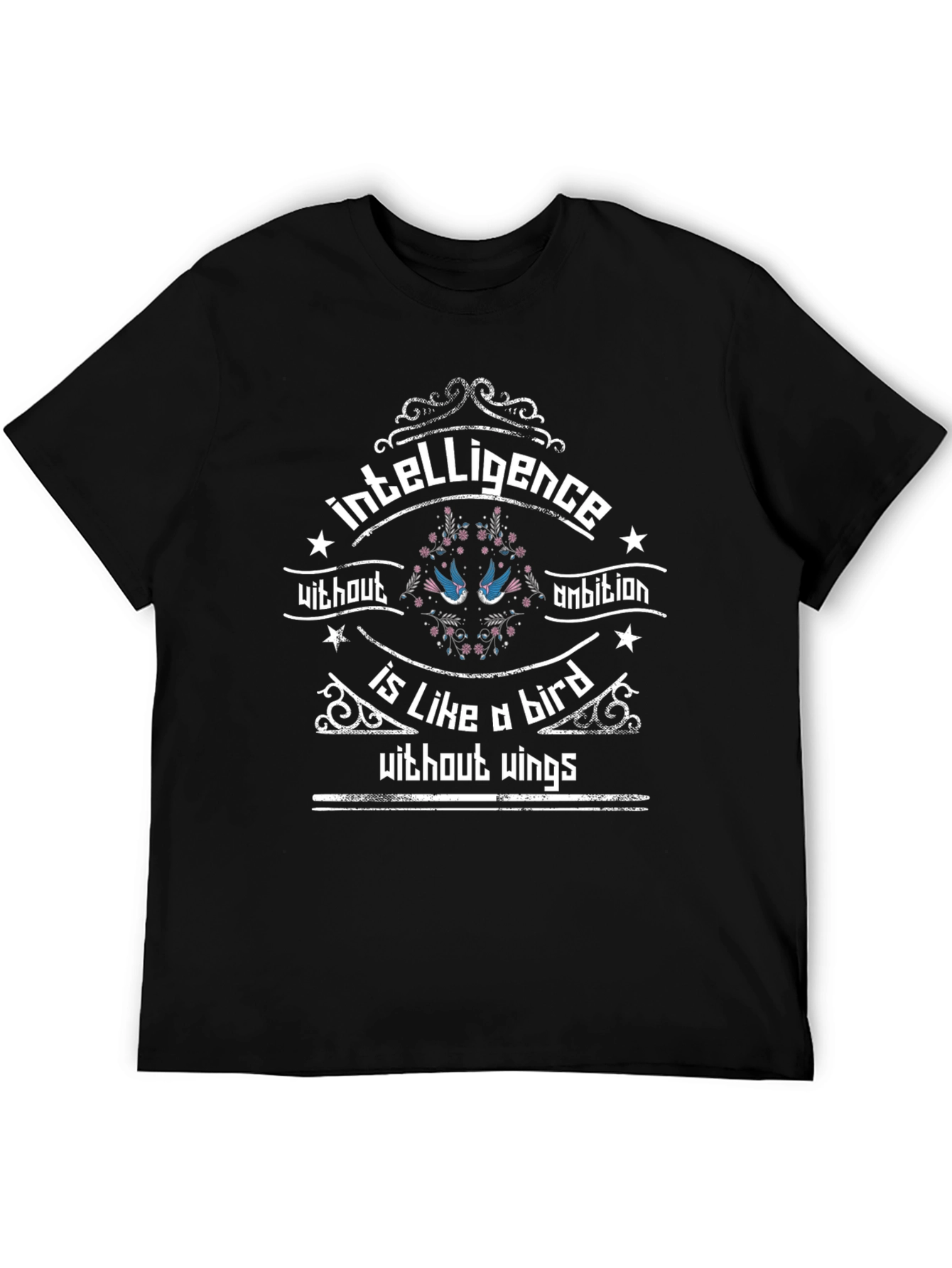 Intelligence Without Ambition Bird Graphic T-Shirt