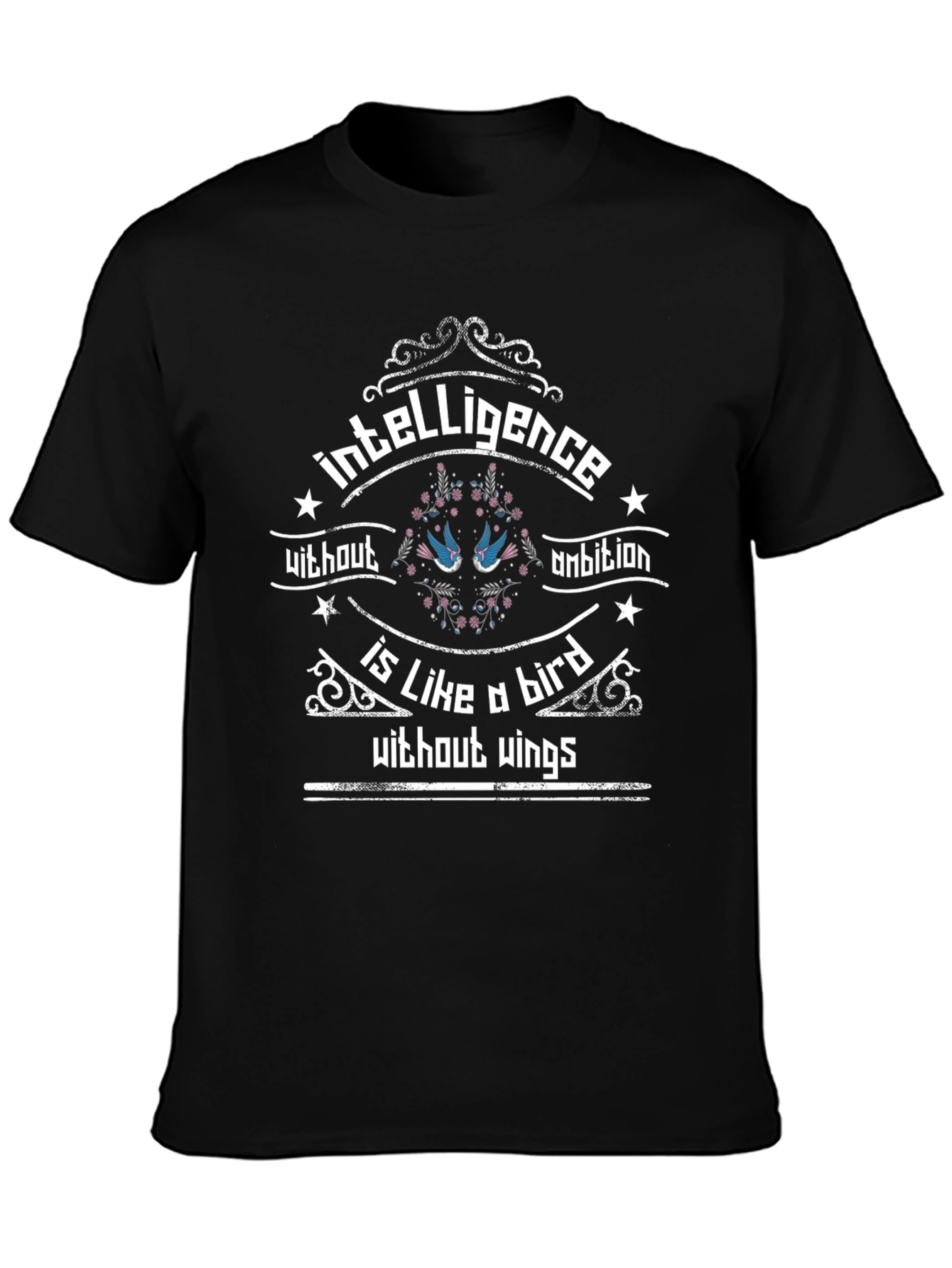 Intelligence Without Ambition Bird Graphic T-Shirt
