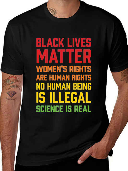Black Lives Matter Graphic T-Shirt: Equality & Justice