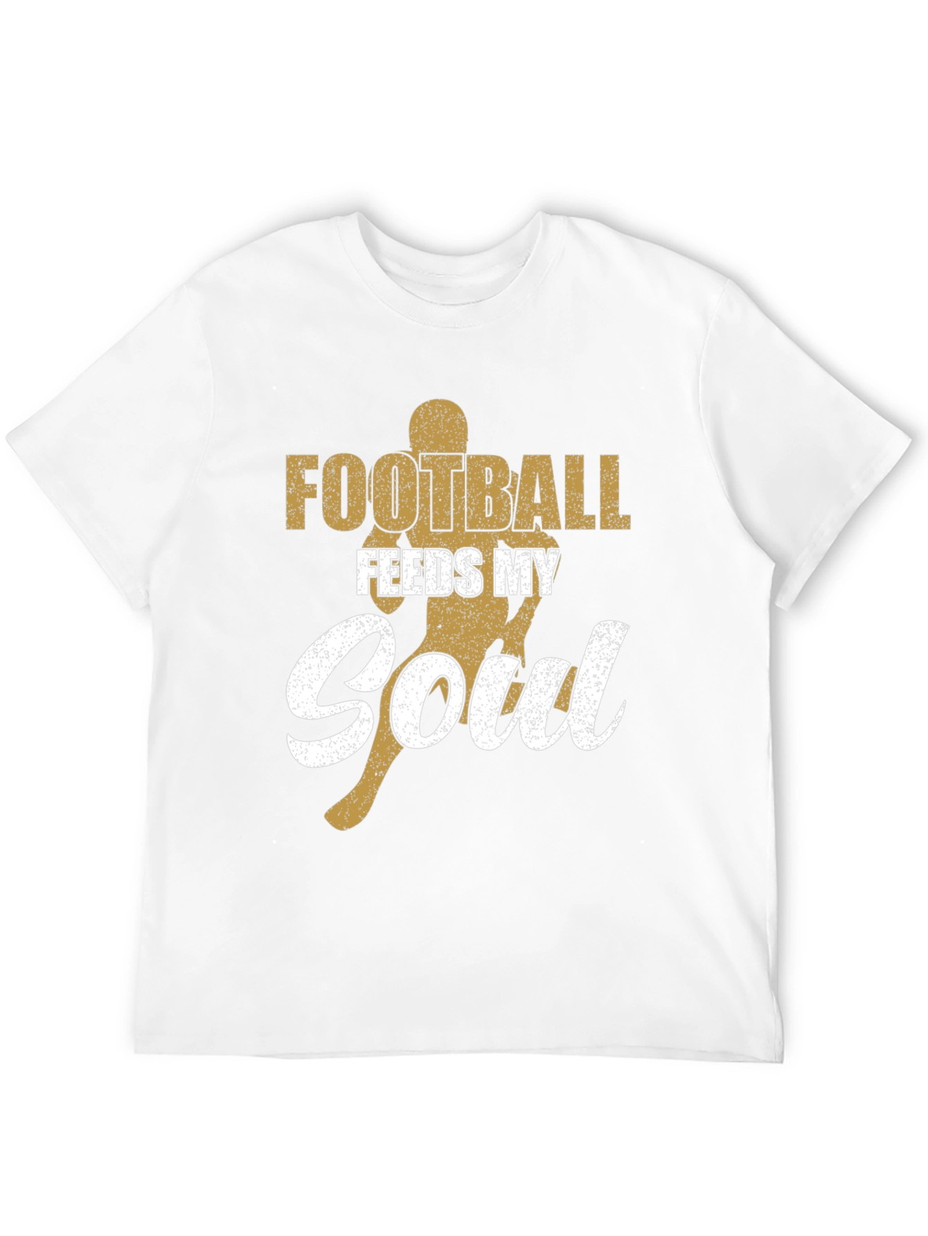 Football Feeds My Soul Graphic Tee - Black