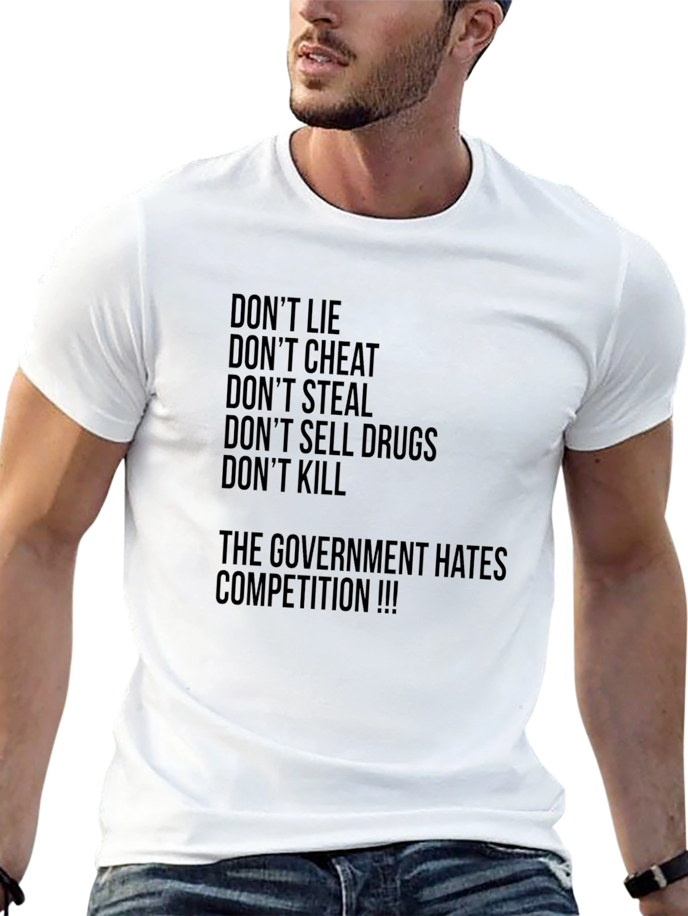 Dont Lie Graphic Tee - Anti-Government Humor T-Shirt
