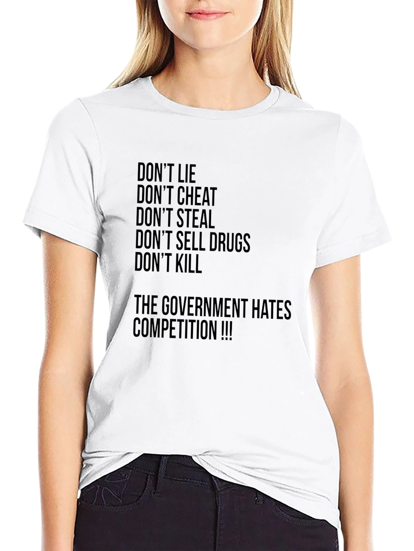 Dont Lie Graphic Tee - Anti-Government Humor T-Shirt