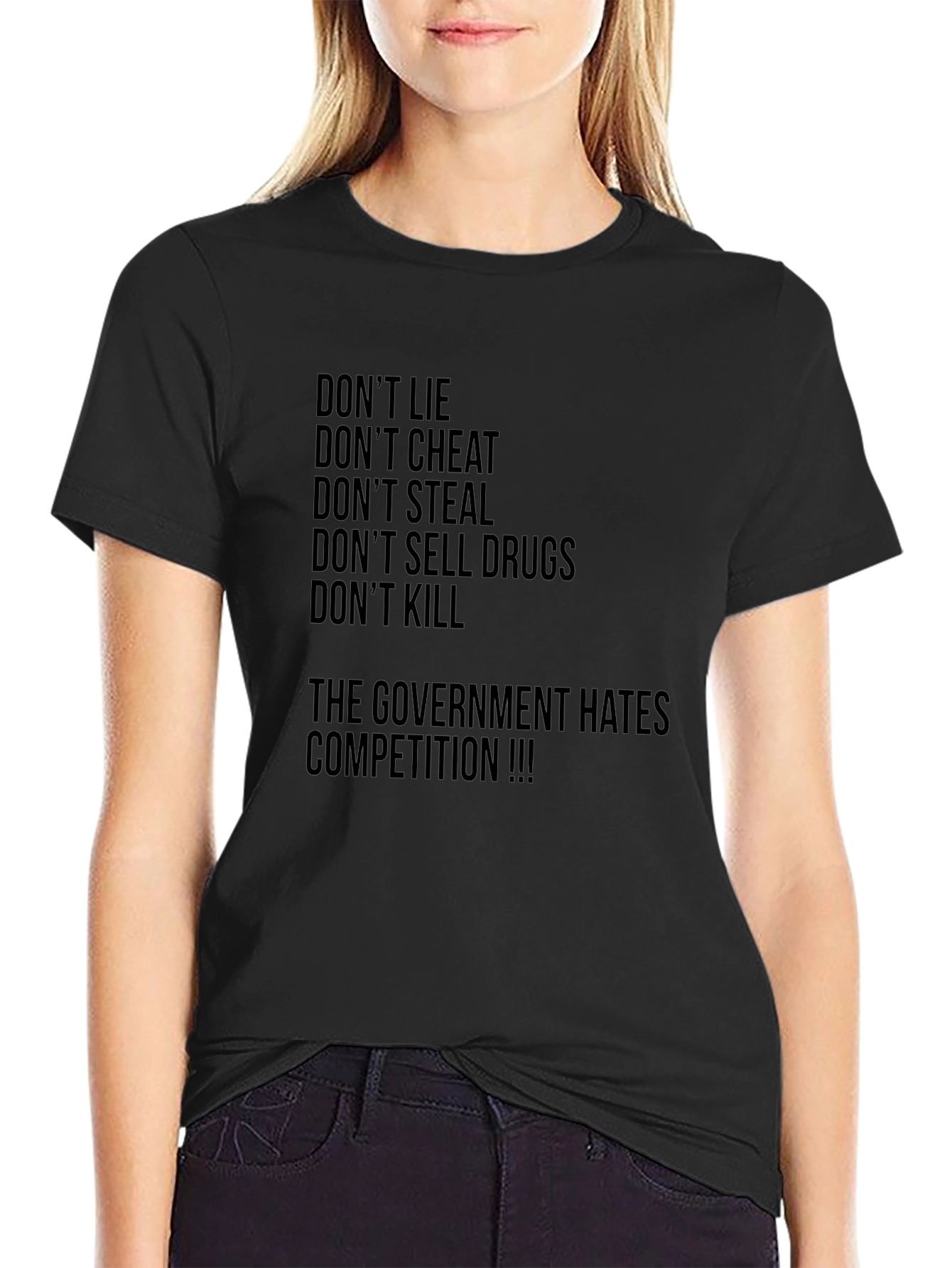 Dont Lie Graphic Tee - Anti-Government Humor T-Shirt