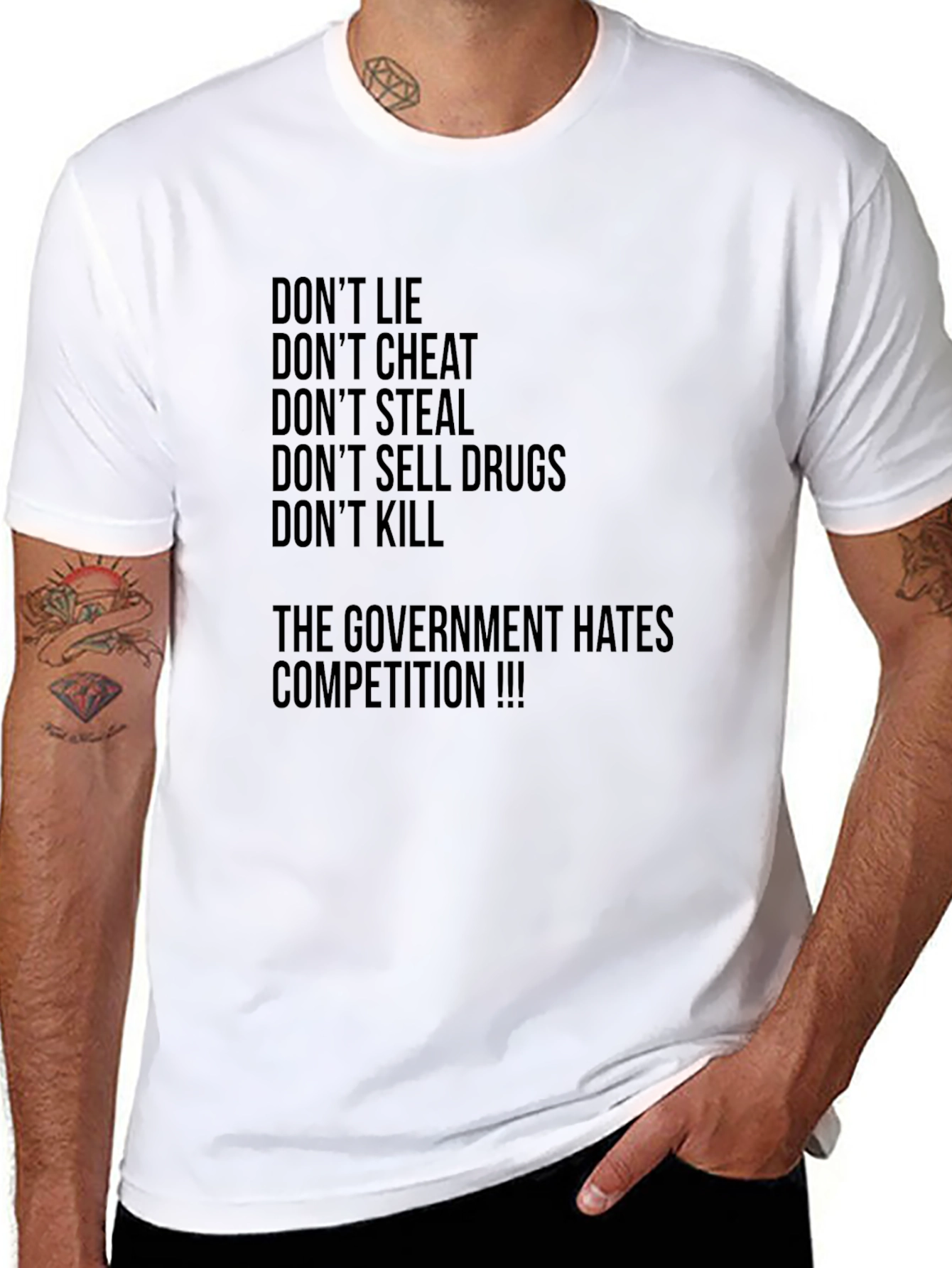 Dont Lie Graphic Tee - Anti-Government Humor T-Shirt