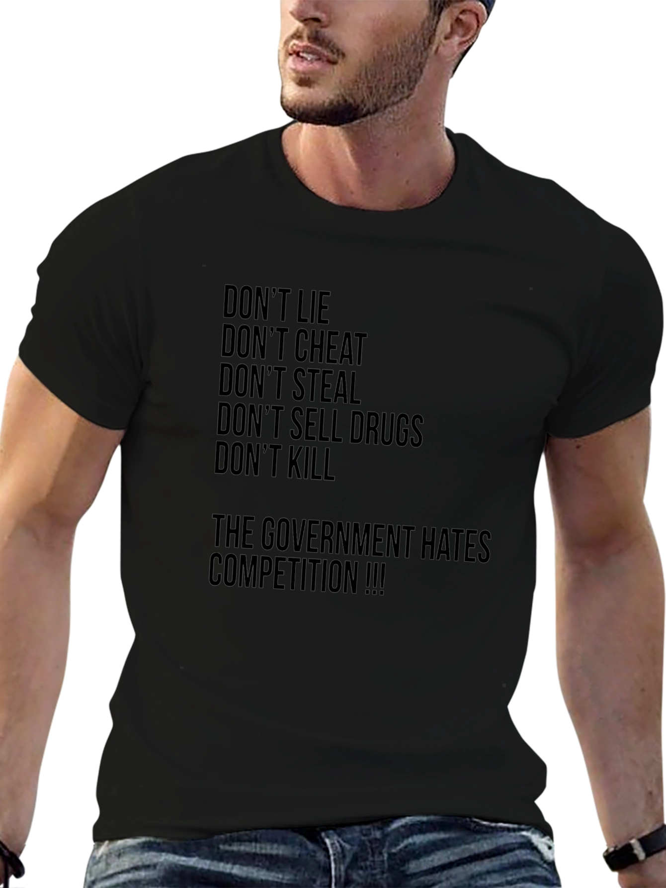 Dont Lie Graphic Tee - Anti-Government Humor T-Shirt