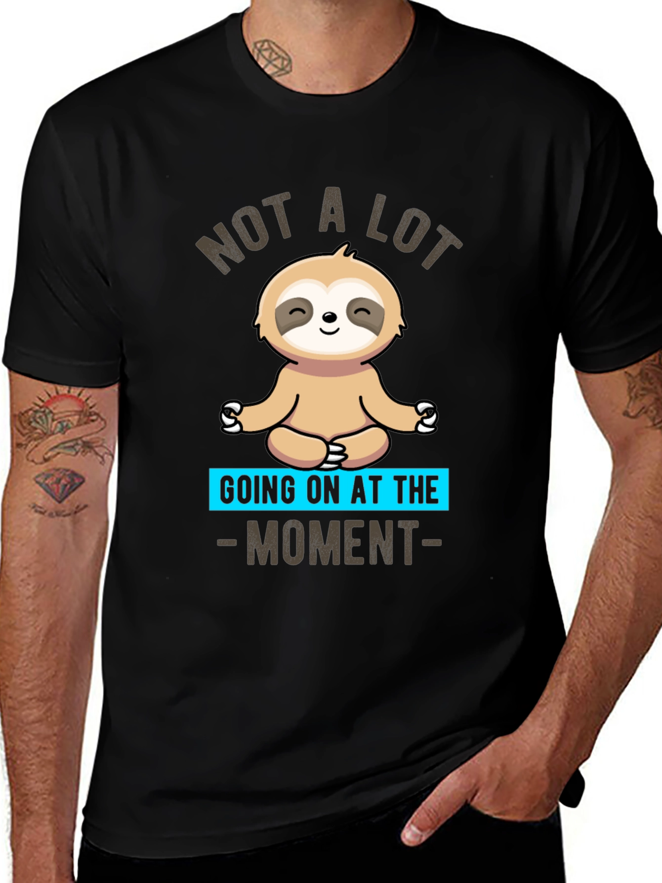 Relaxed Sloth Graphic T-Shirt - Comfy and Casual