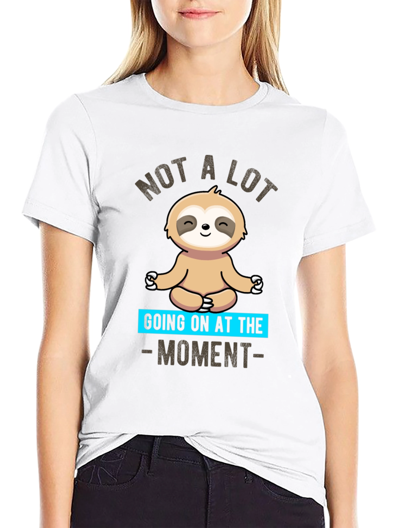 Relaxed Sloth Graphic T-Shirt - Comfy and Casual