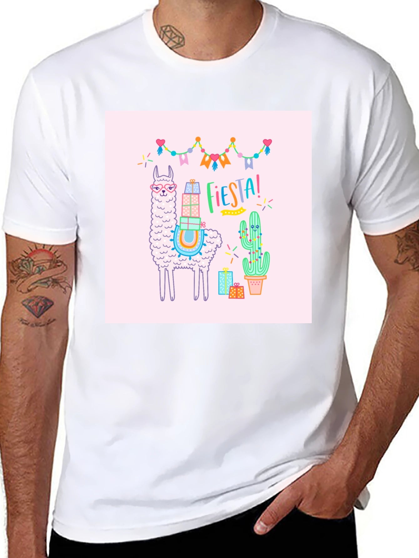 Fiesta Llama Graphic T-Shirt
